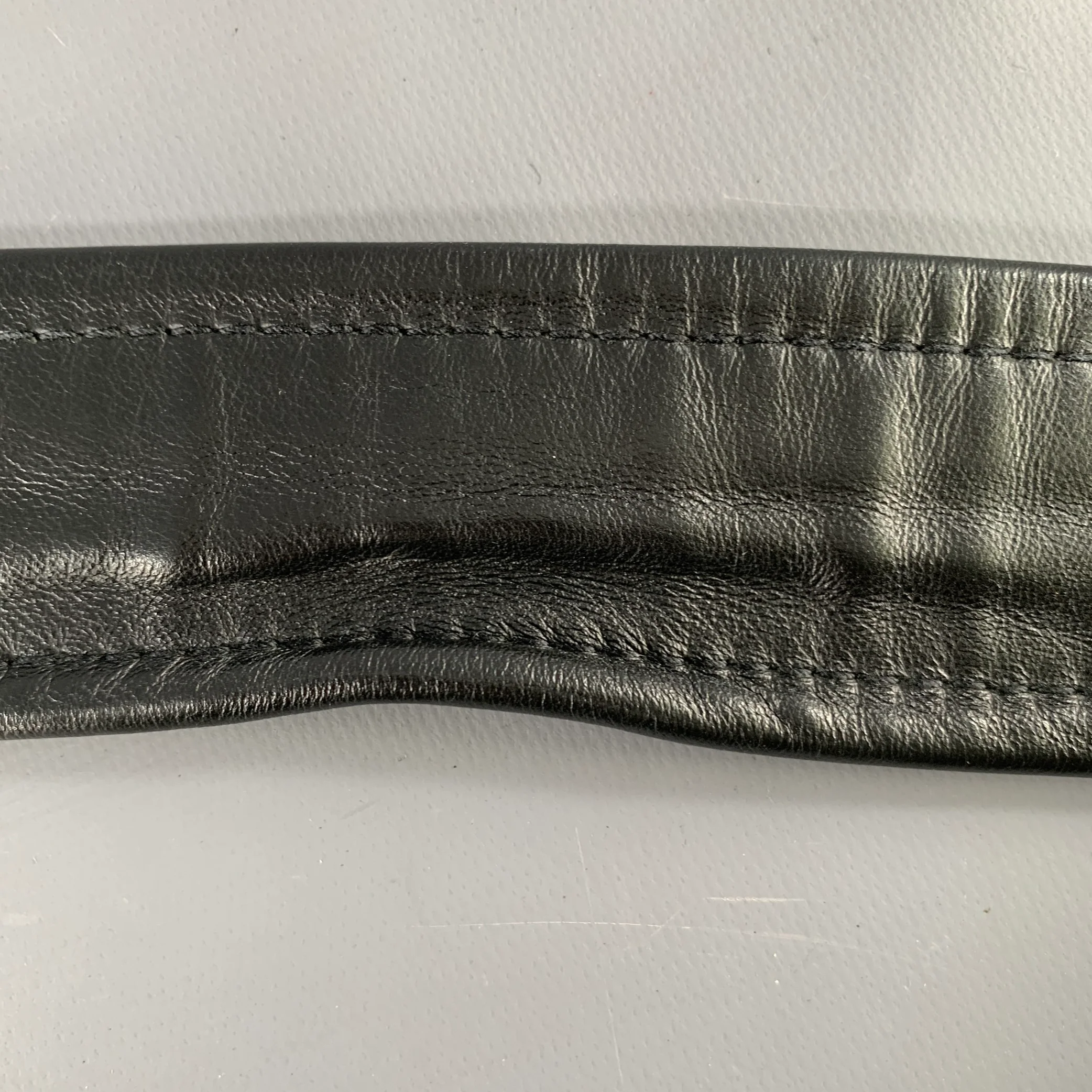 BUTCHEREI LINDINGER Size 34 Black Silver Grommets Belt - Image 5