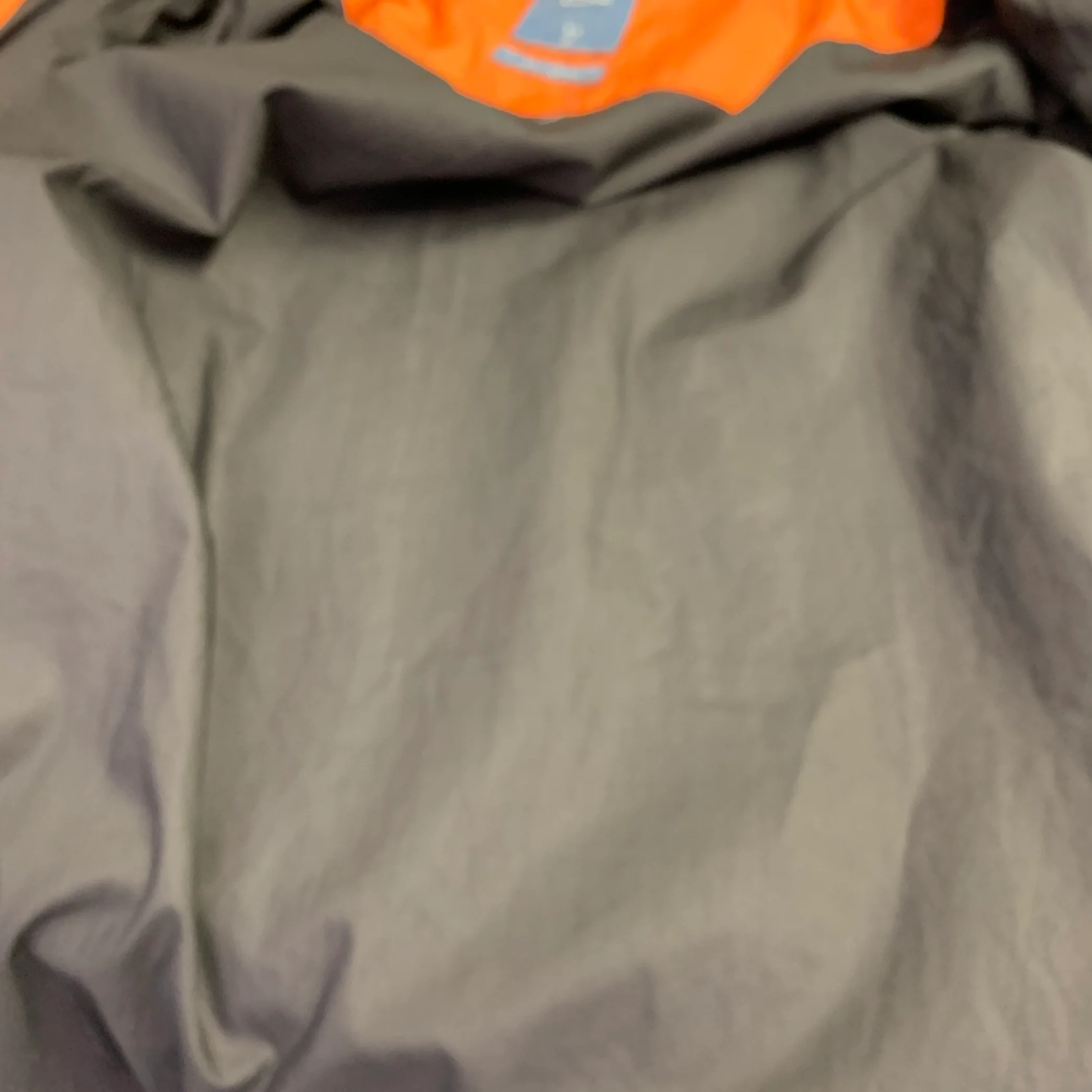 C2H4 Size S No Chill Orange Black Mixed Fabrics Polyester Windbreaker Jacket - Image 7