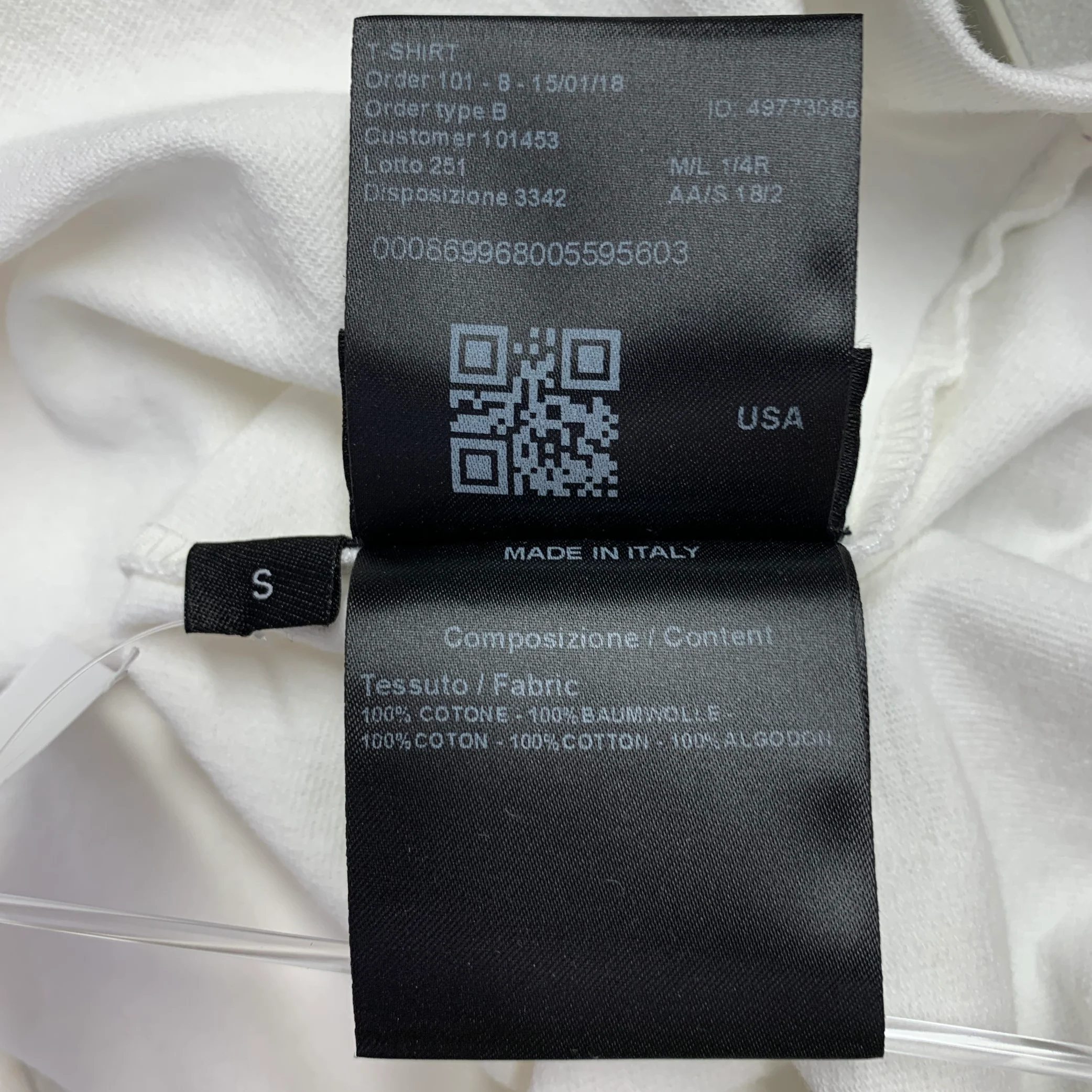 CALVIN KLEIN 205W39NYC Size S Electric Chair White Red Print Cotton One Pocket T-shirt - Image 10