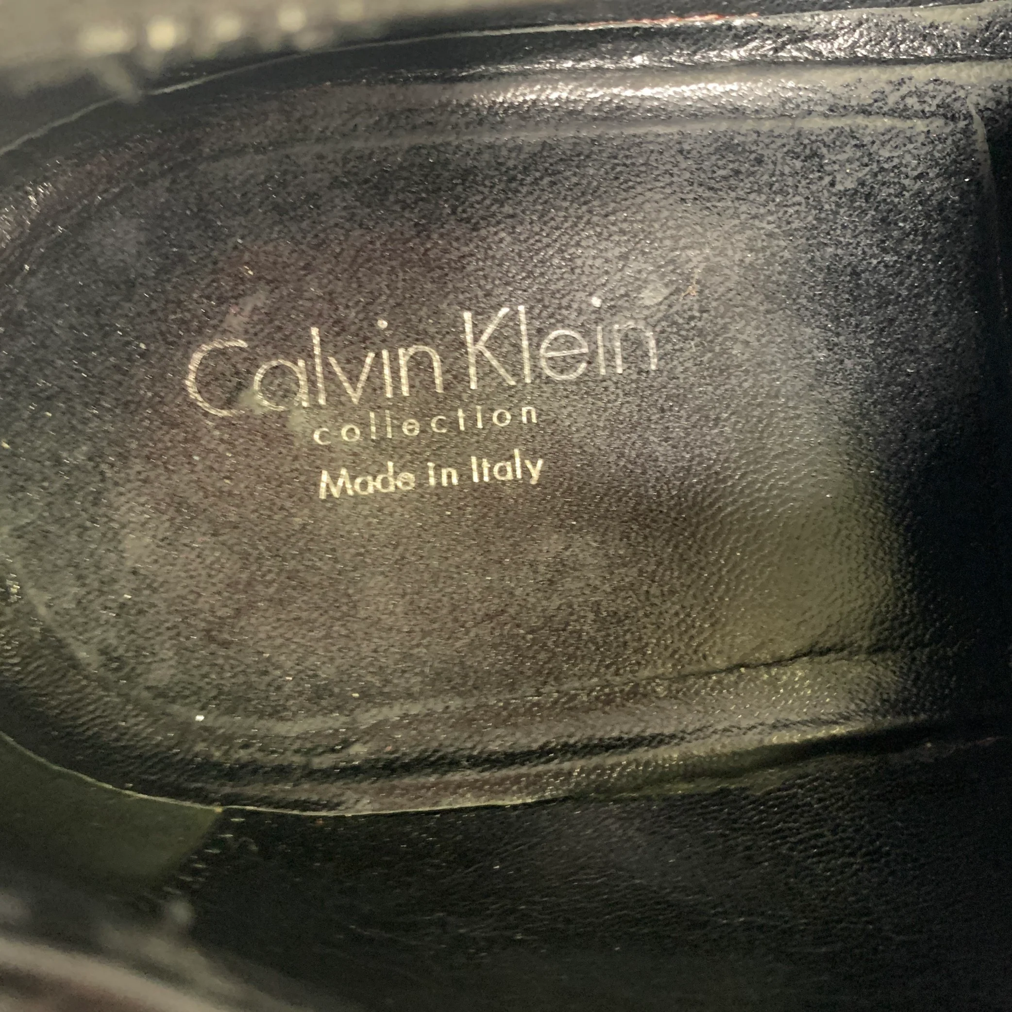 CALVIN KLEIN COLLECTION Size 10 5 Black Satin Lace Lace Up Shoes - Image 7