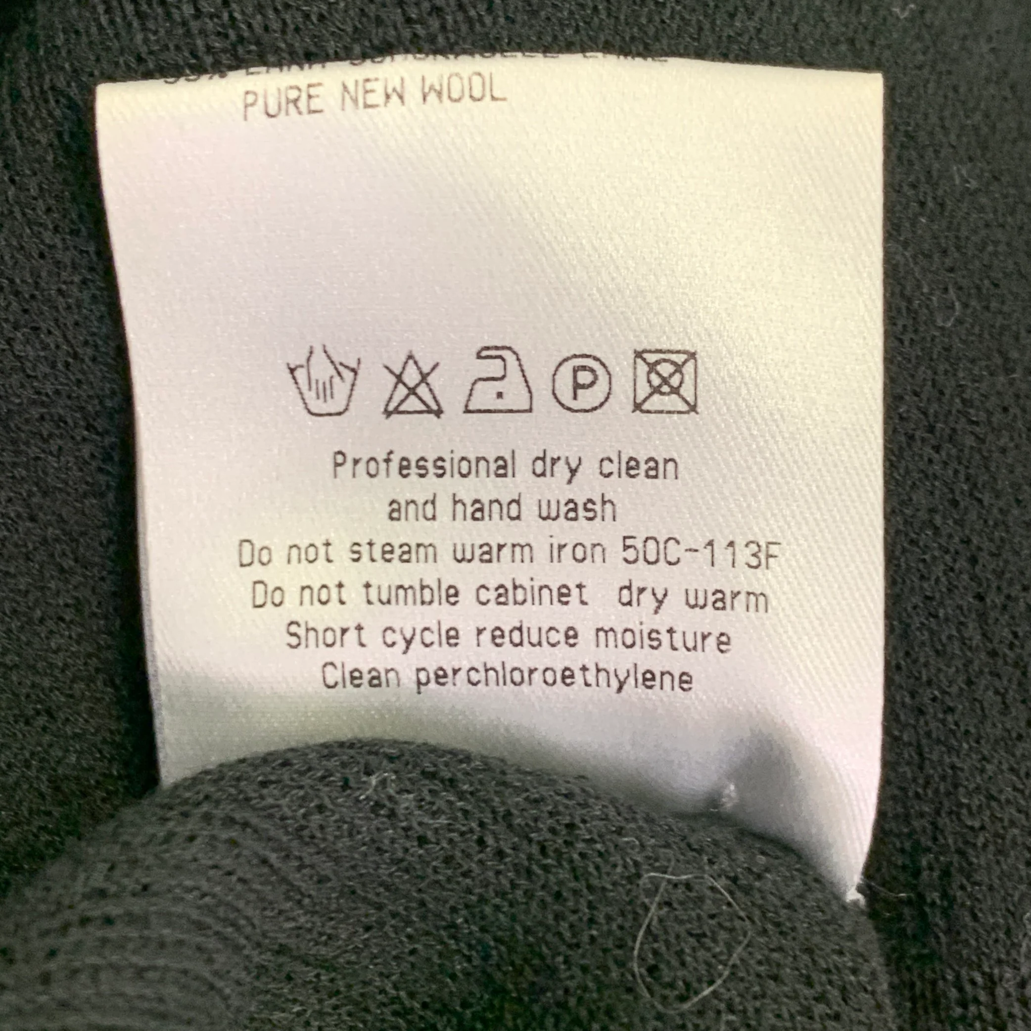 CALVIN KLEIN COLLECTION Size S Black Knit Viscose Virgin Wool T-shirt - Image 7