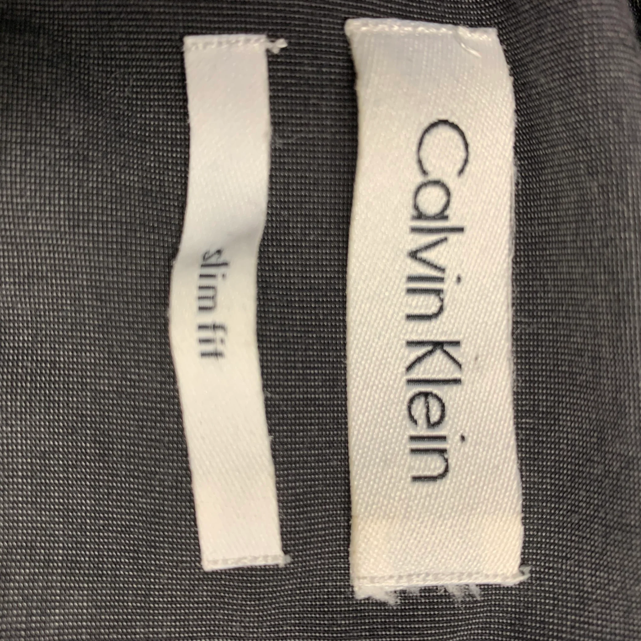 CALVIN KLEIN Size L Black Cotton Button Up Long Sleeve Shirt - Image 4