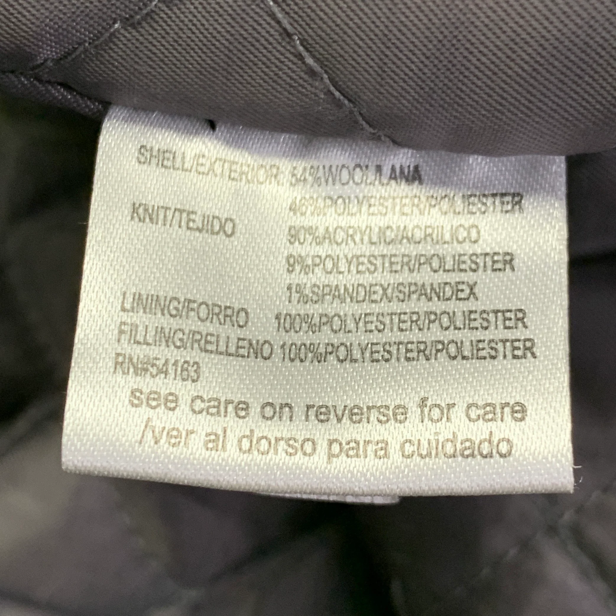 CALVIN KLEIN Size S Black Wool Blend Layered Zip Up Jacket - Image 8