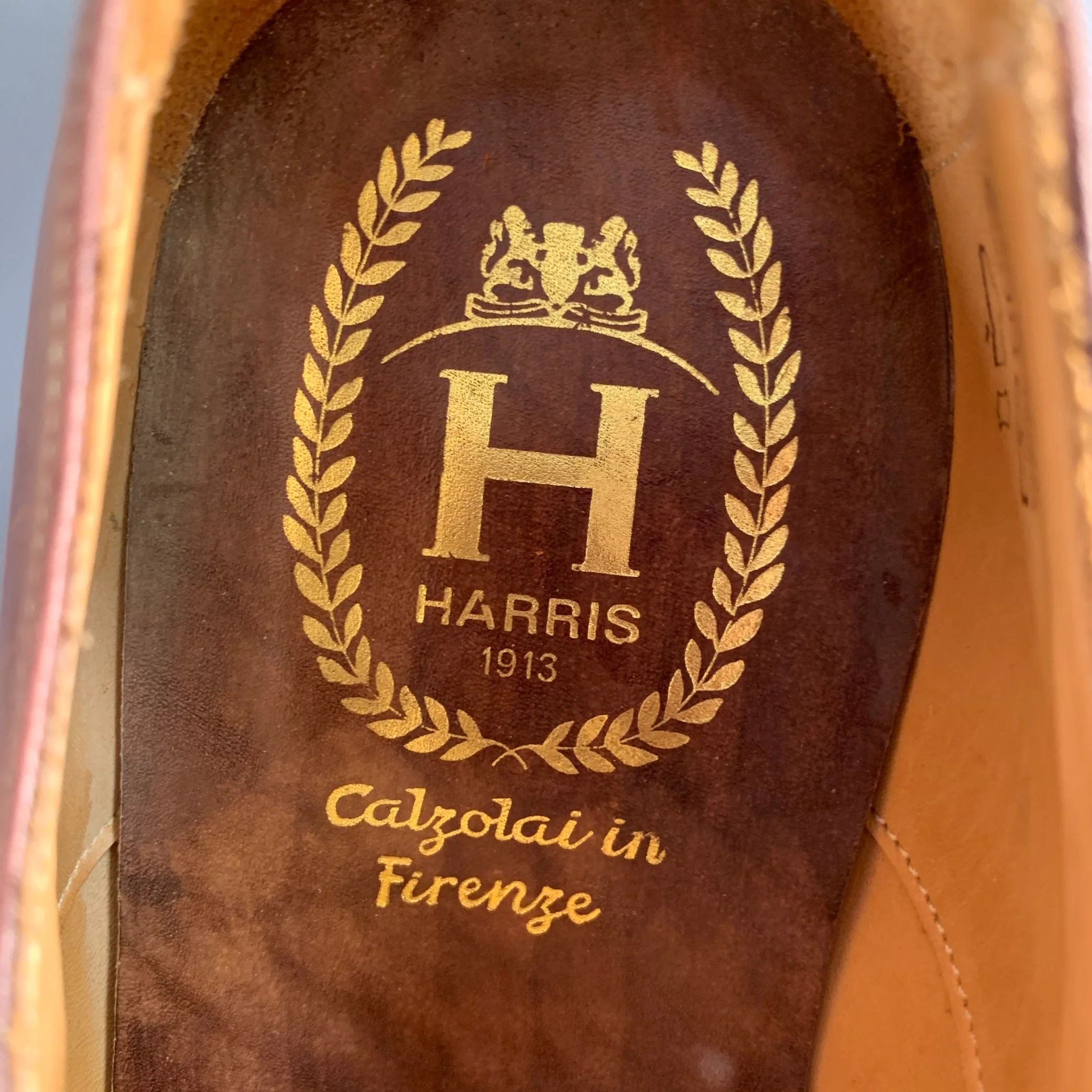 CALZOLERIA HARRIS Size 10.5 Brown Tan Two Toned Leather Monk Strap Loafers - Image 7