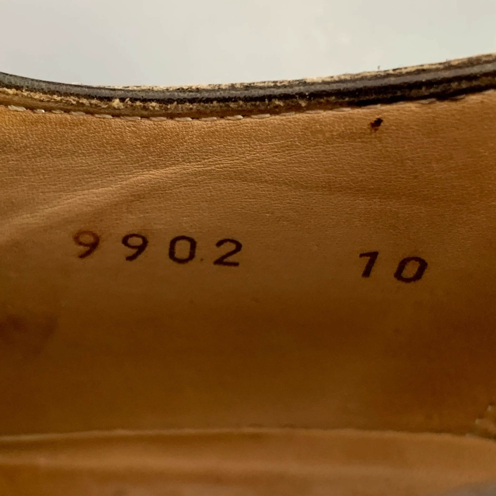 CALZOLERIA HARRIS Size 11 Brown Taupe Leather Wingtip Derby Lace-Up Shoes - Image 8