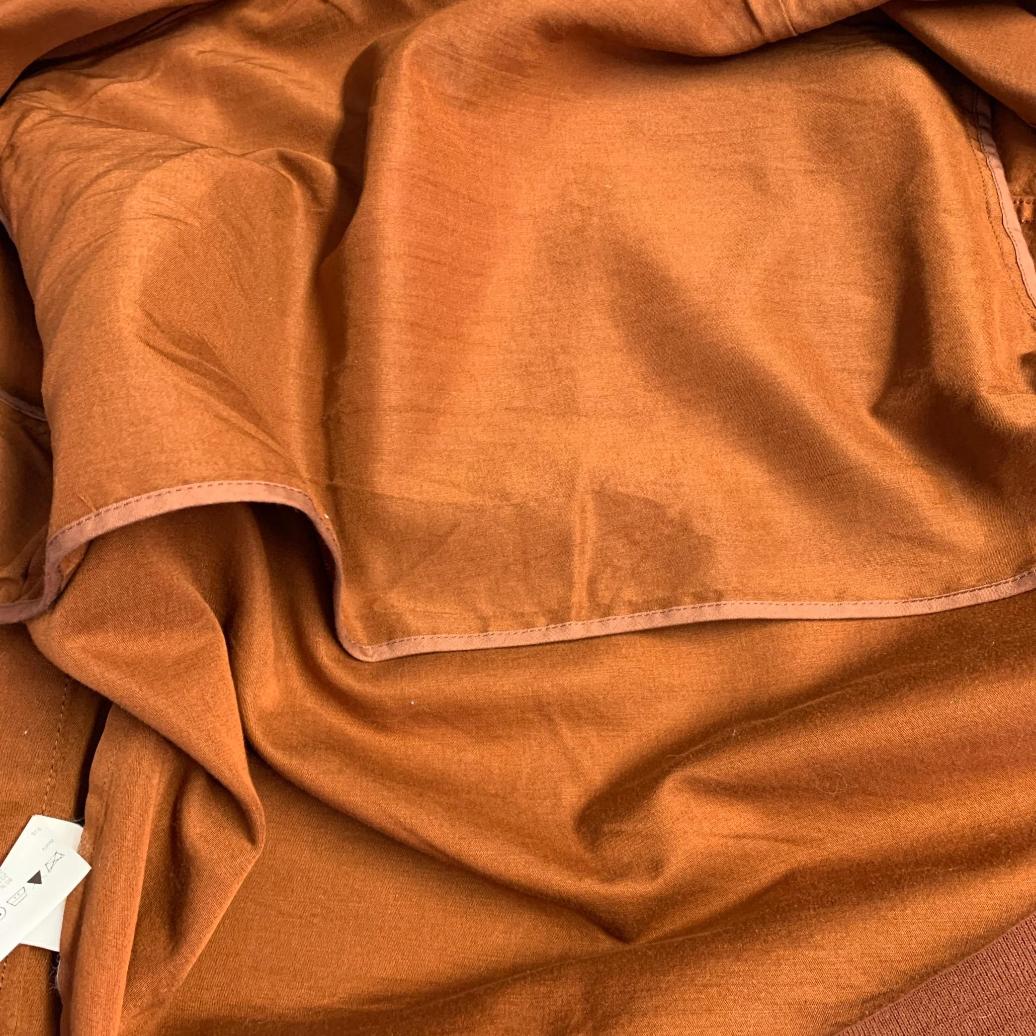 CAMOSHITA Size S Orange Rust Two Pockets Zip Up Bomber Jacket - Image 9