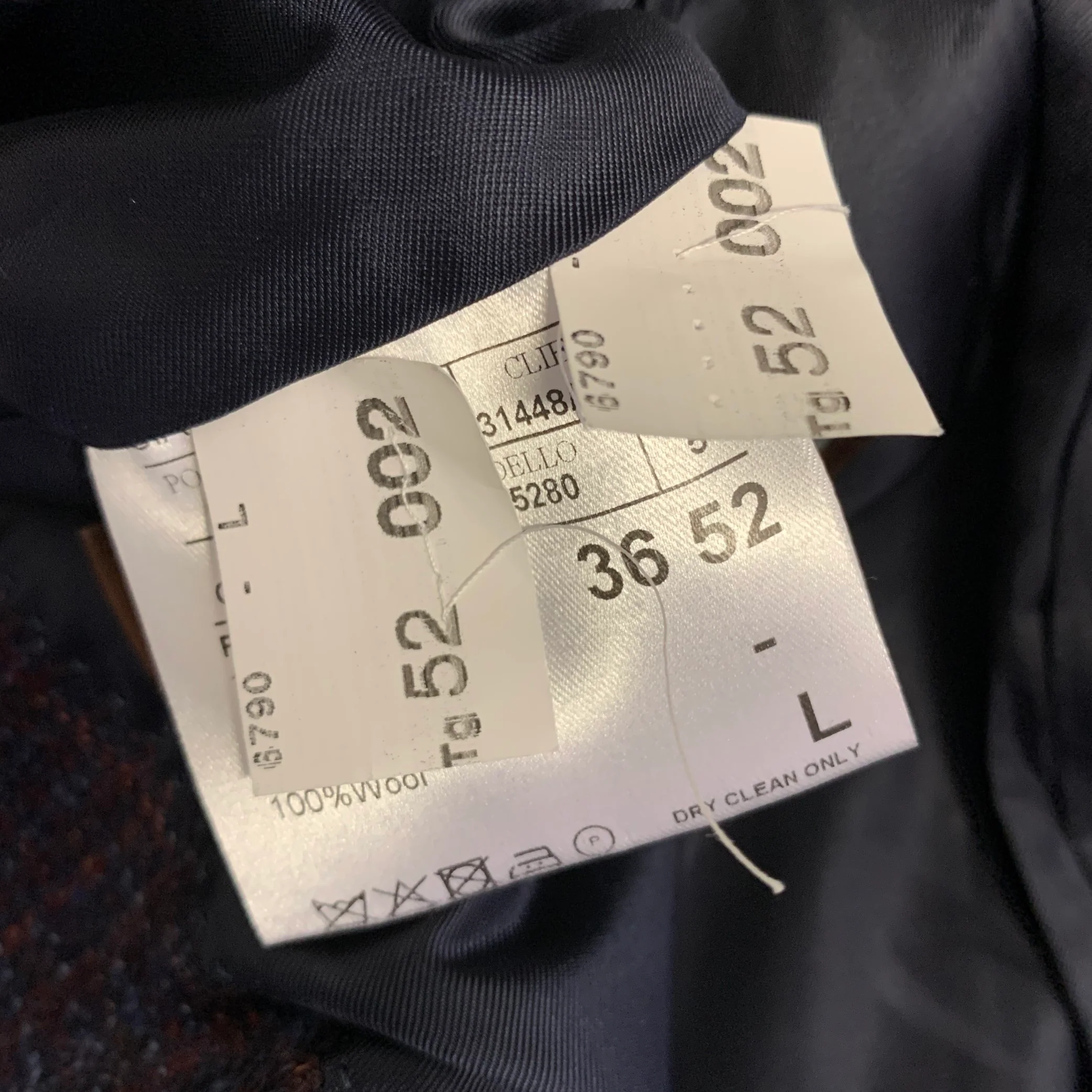 CANALI Size 42 Navy Brown Plaid Wool Notch Lapel Sport Coat - Image 7