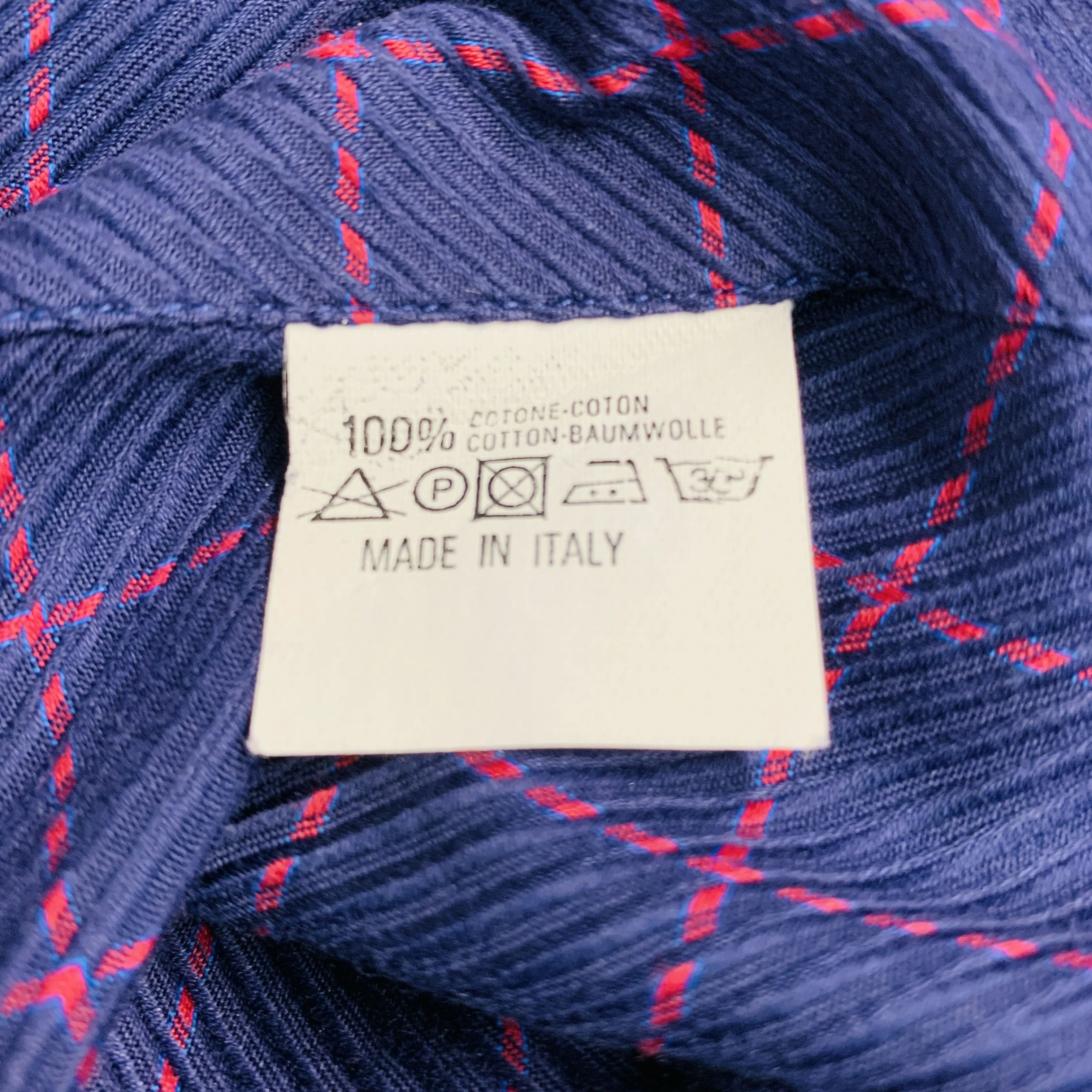 CANALI Size L Purple Fuchsia Window Pane Cotton One pocket Long Sleeve Shirt - Image 6