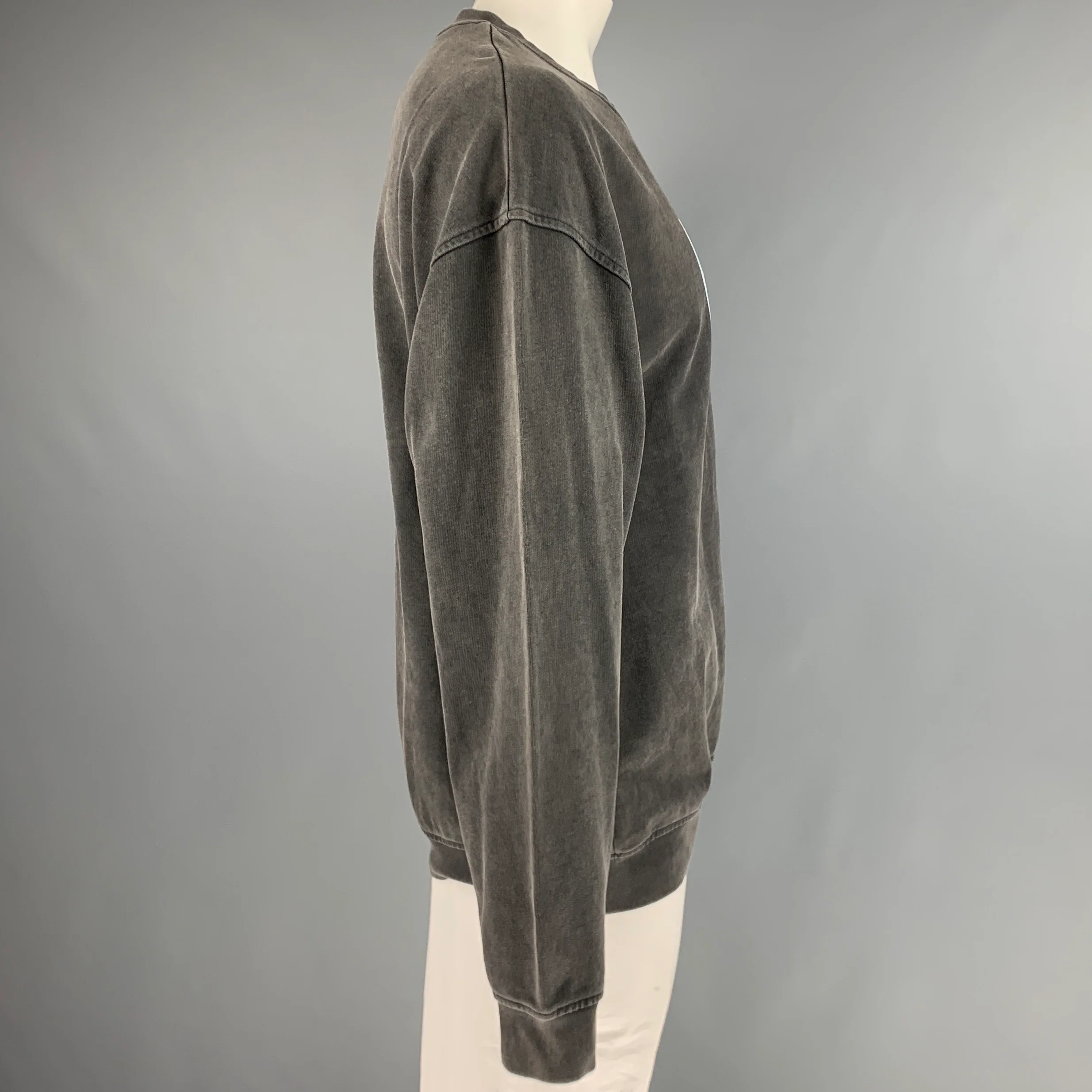 CARNE BOLLENTE Size XXL Black Graphic Cotton Crew-Neck Sweatshirt - Image 3
