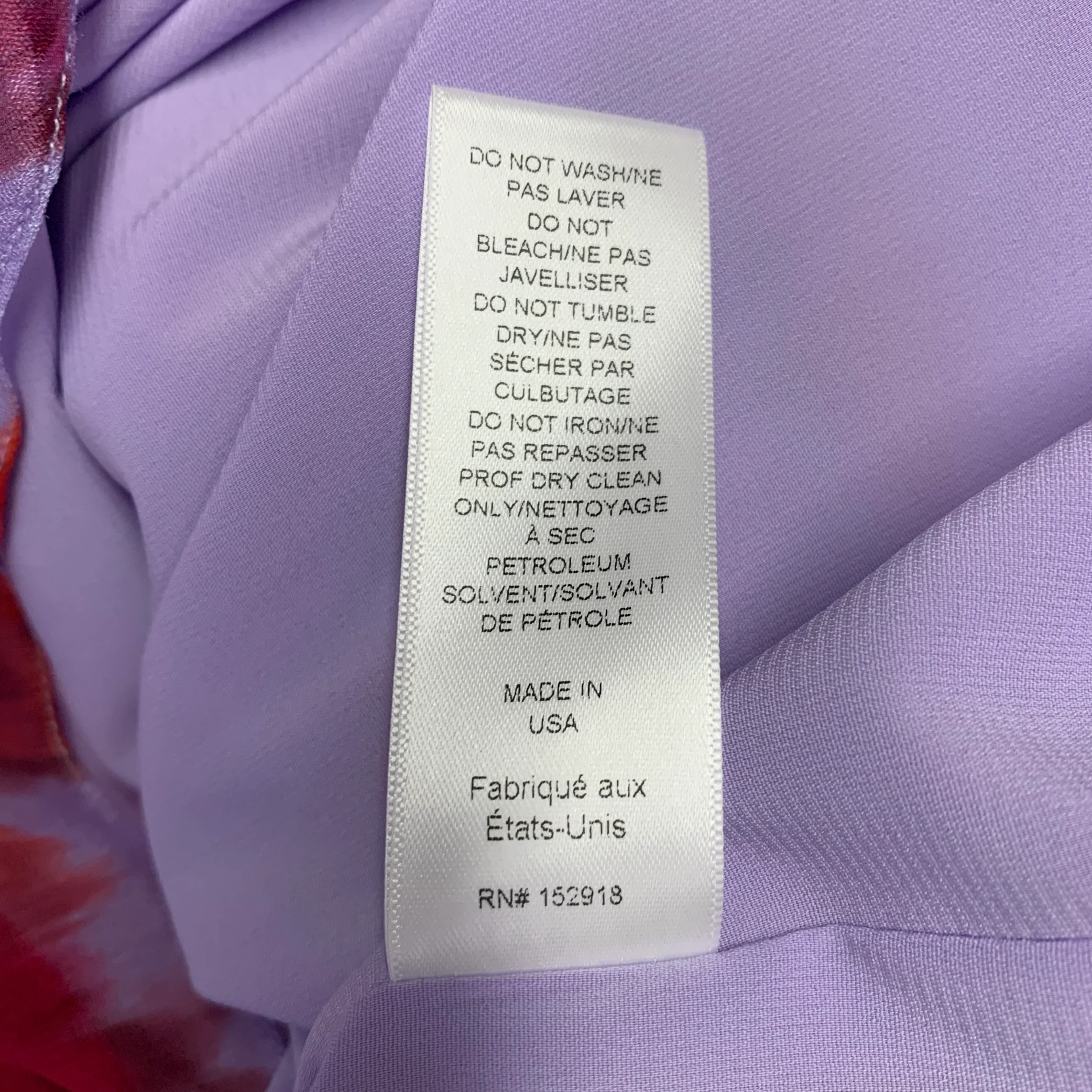 CAROLINA HERRERA Size 2 Purple Red Viscose Abstract Floral Ruffle Midi Skirt - Image 5