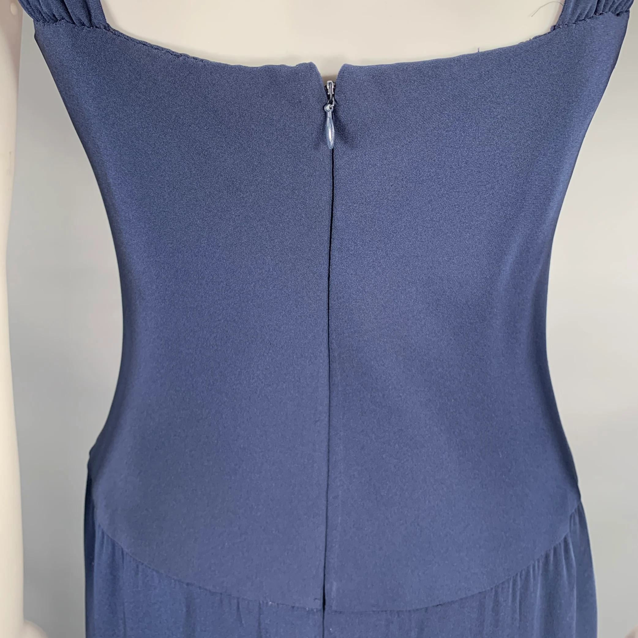 CAROLYNE ROEHM Size S Navy Long Gown Evening Wear - Image 5