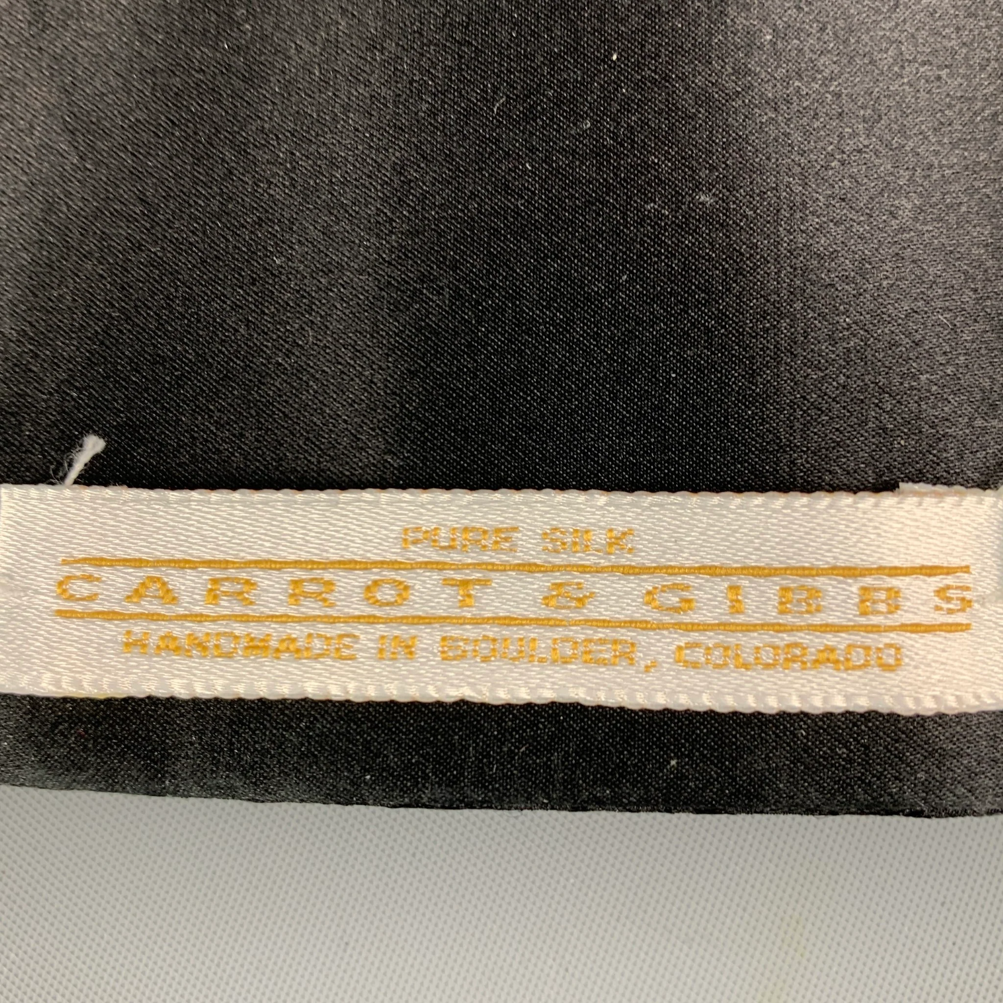 CARROT & GIBBS Black Paisley Silk Cummerbund - Image 4