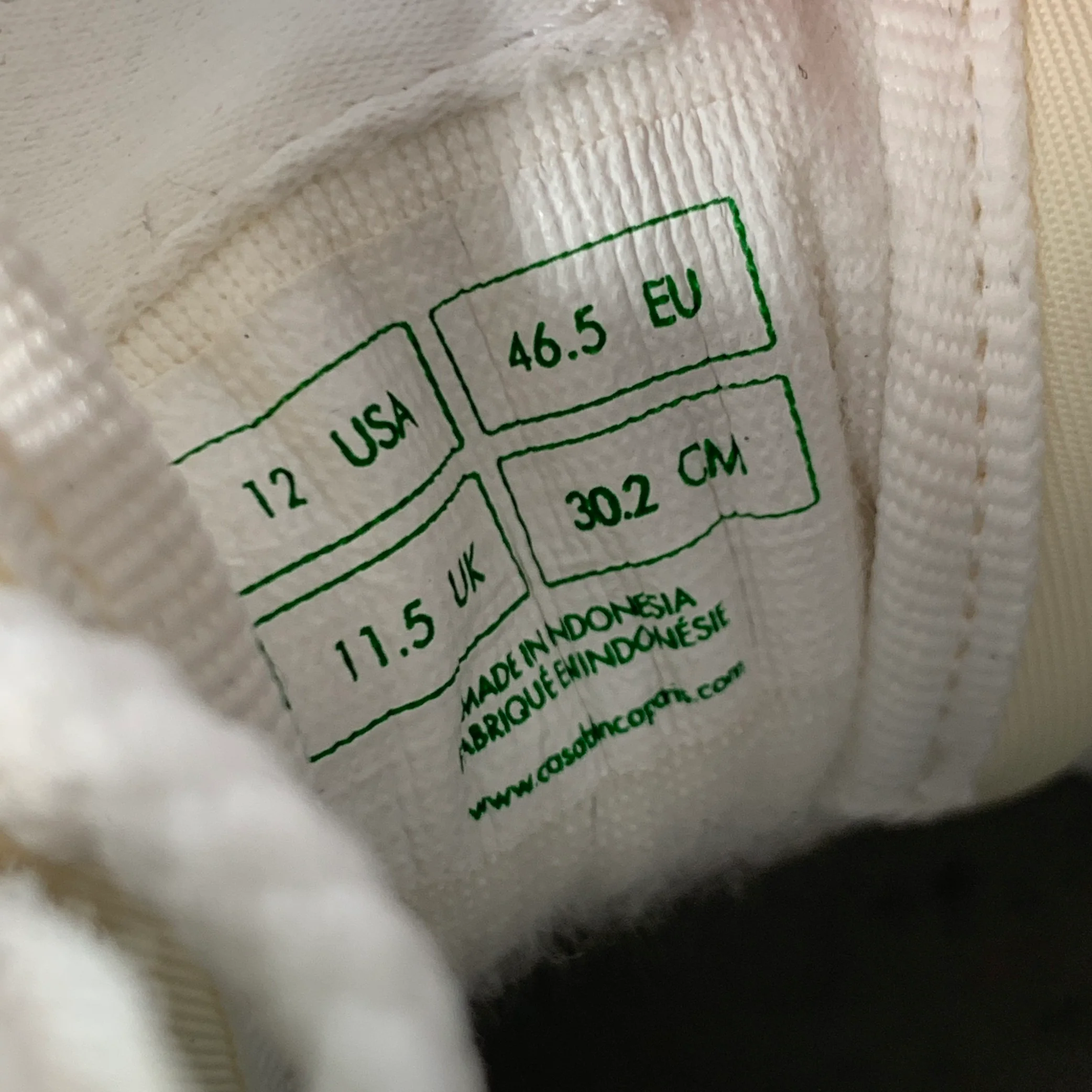 CASABLANCA Size 12 White Mint Perforated Leather Color Block Sneakers - Image 8