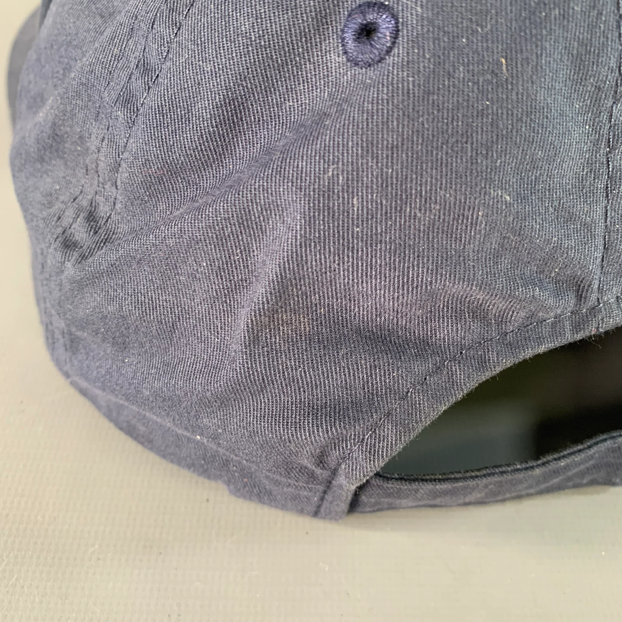 CASABLANCA Size S Navy Gold Silver Embroidered Cotton Baseball Cap Hat - Image 7