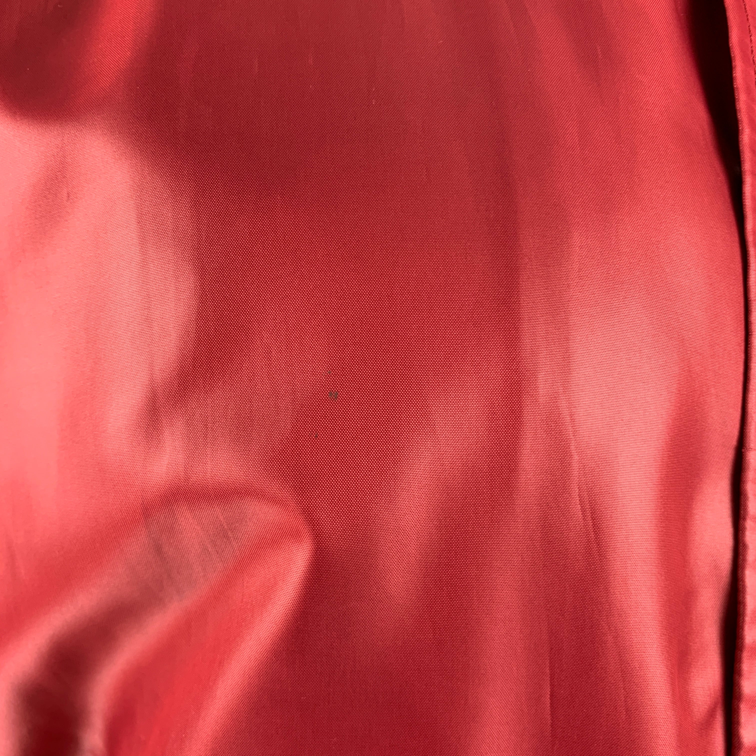 CELINE Size 44 Red Polyester Bomber Jacket - Image 6