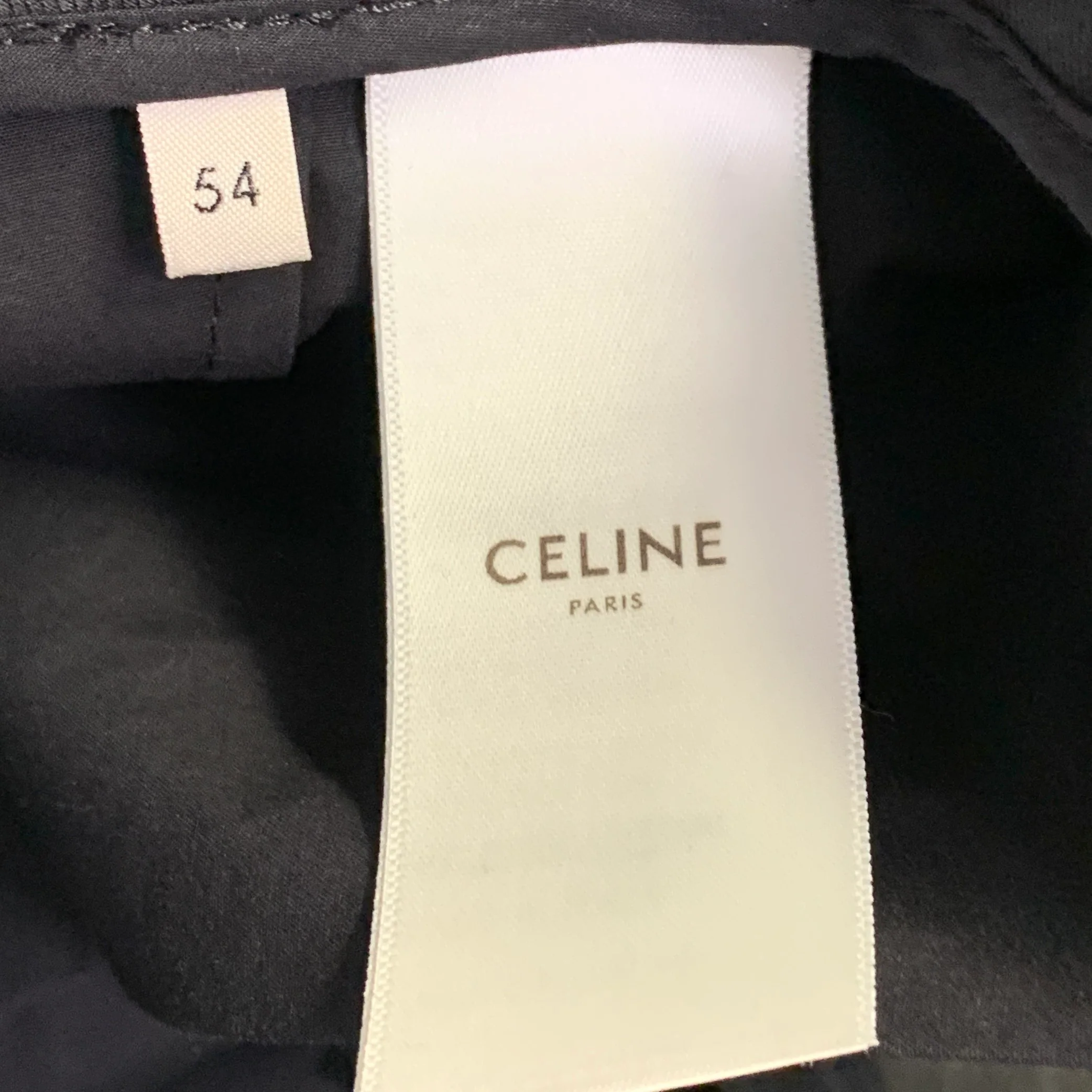 CELINE Size 44 Regular Grey Charcoal Stripe Wool Polyester Suit - Image 12