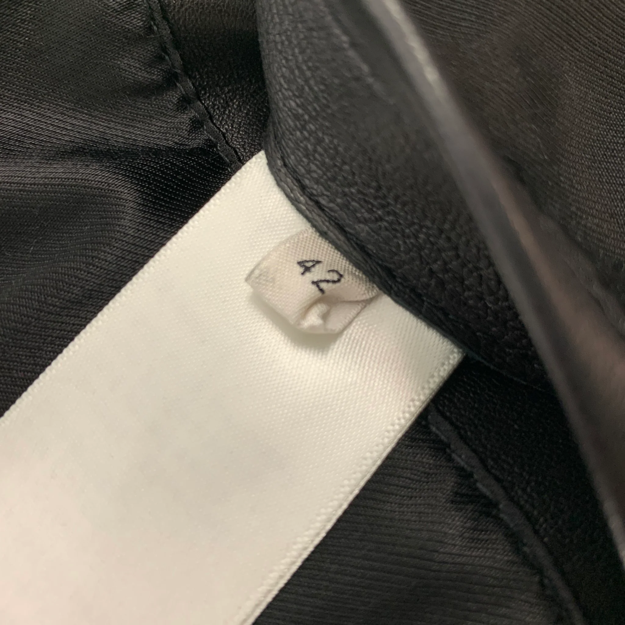 CELINE Size 6 Black Leather Motorcycle Cropped Jacket - Image 8