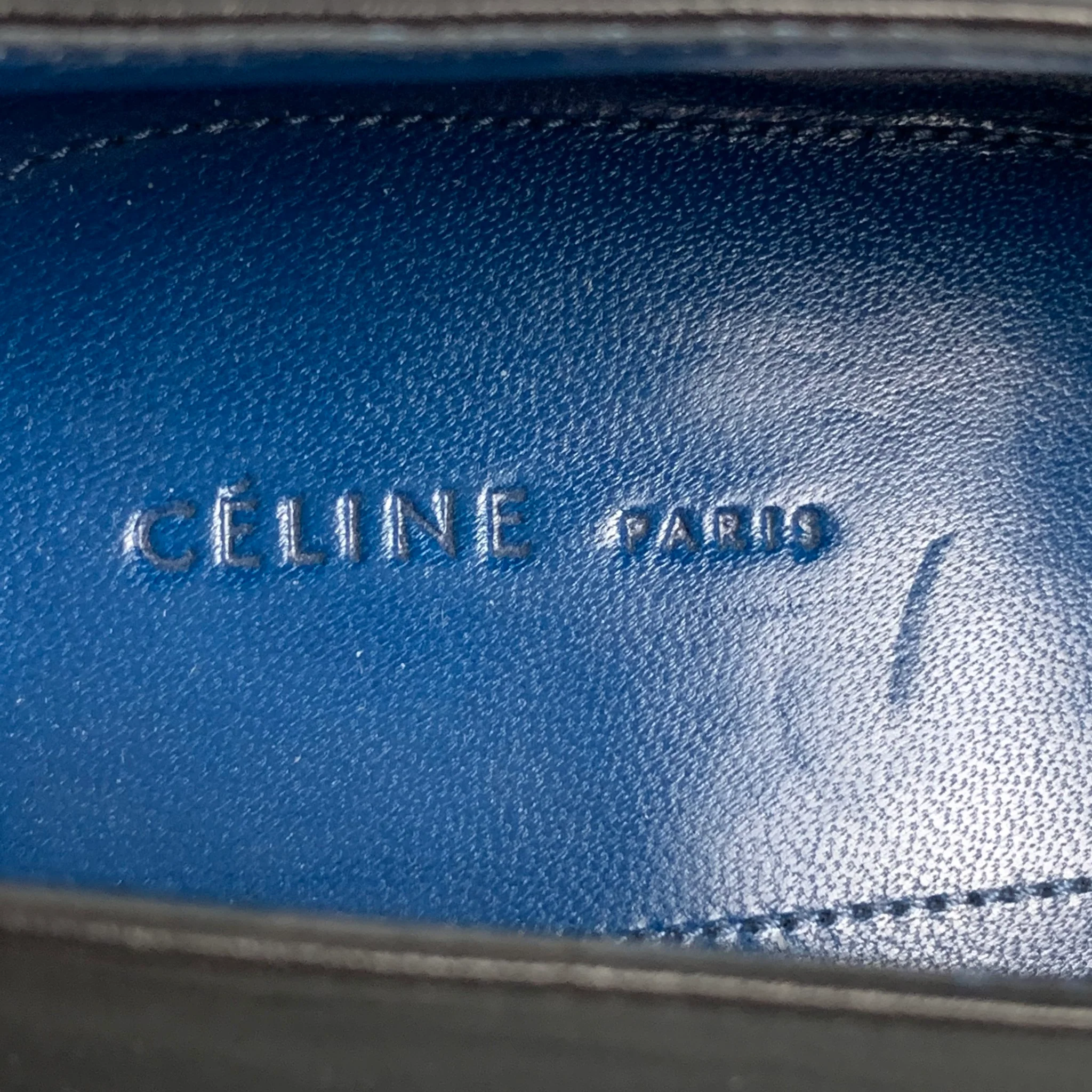CELINE Size 7.5 Black Leather Chunky heel Boots - Image 6