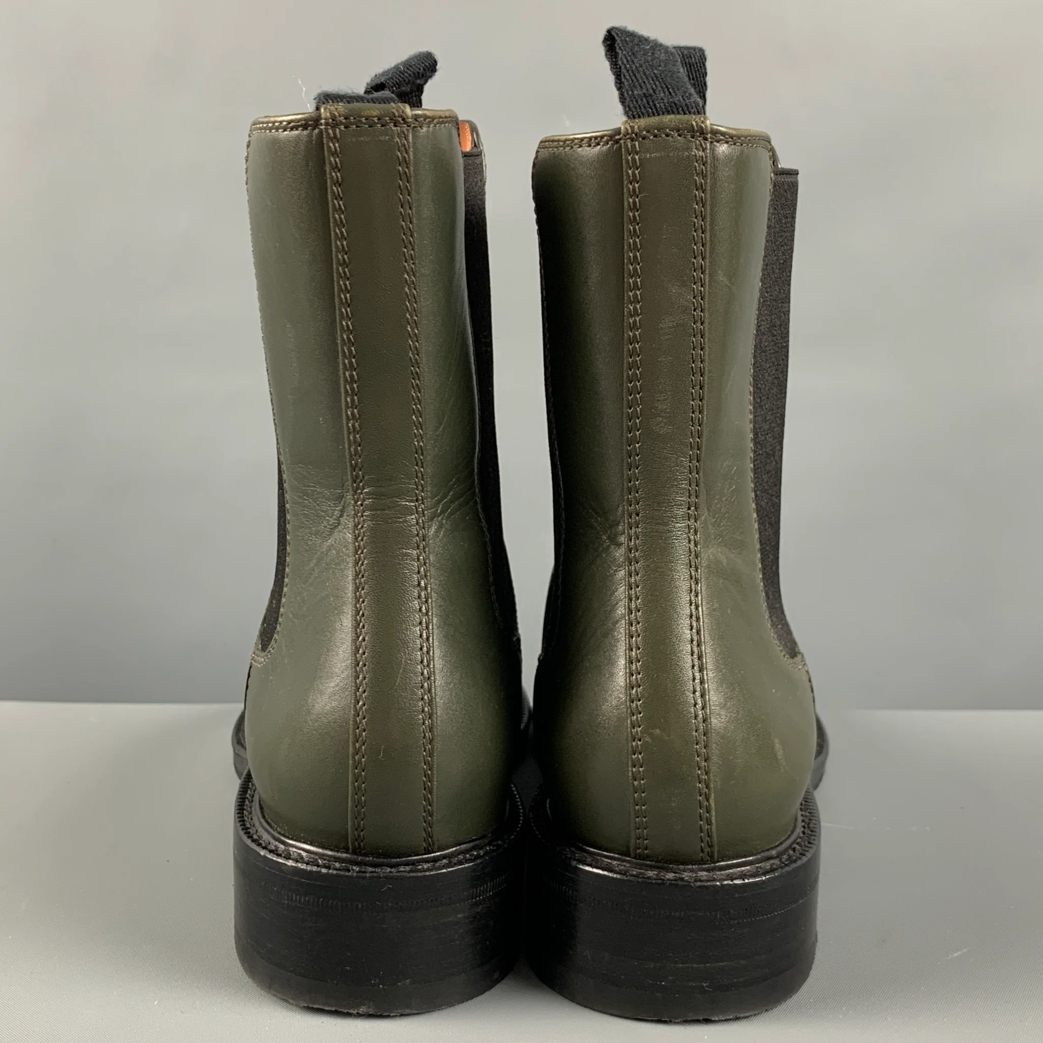 CELINE Size 7.5 Leather Boots - Image 3