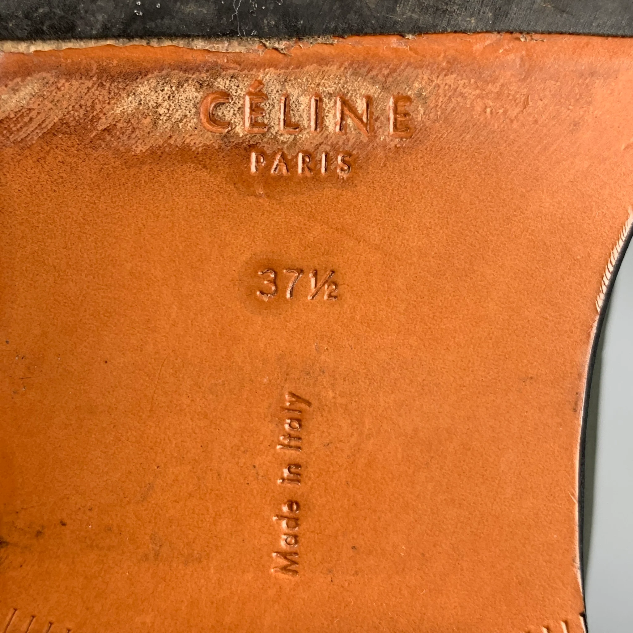 CELINE Size 7.5 Leather Boots - Image 9