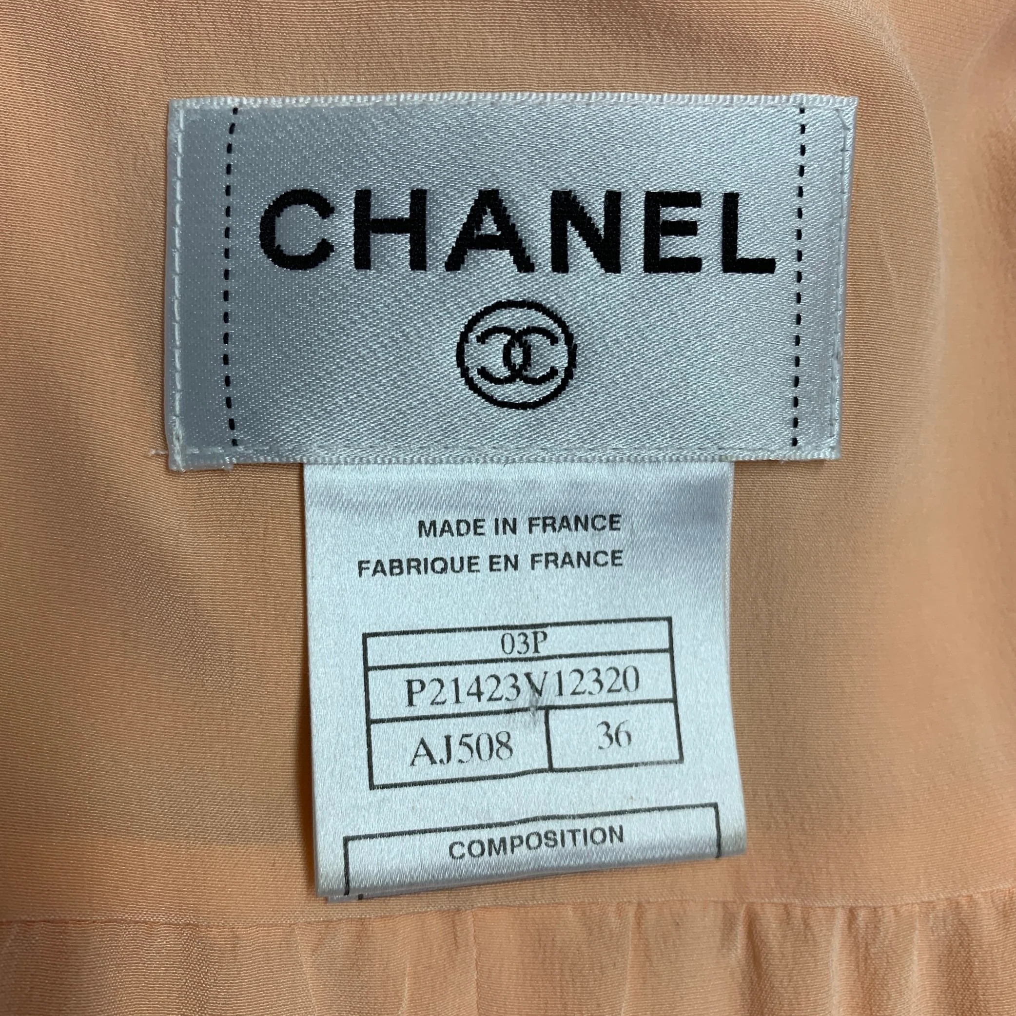 CHANEL Size 4 Orange Sorbet Silk Pleated Sleeveless Dress Top - Image 5
