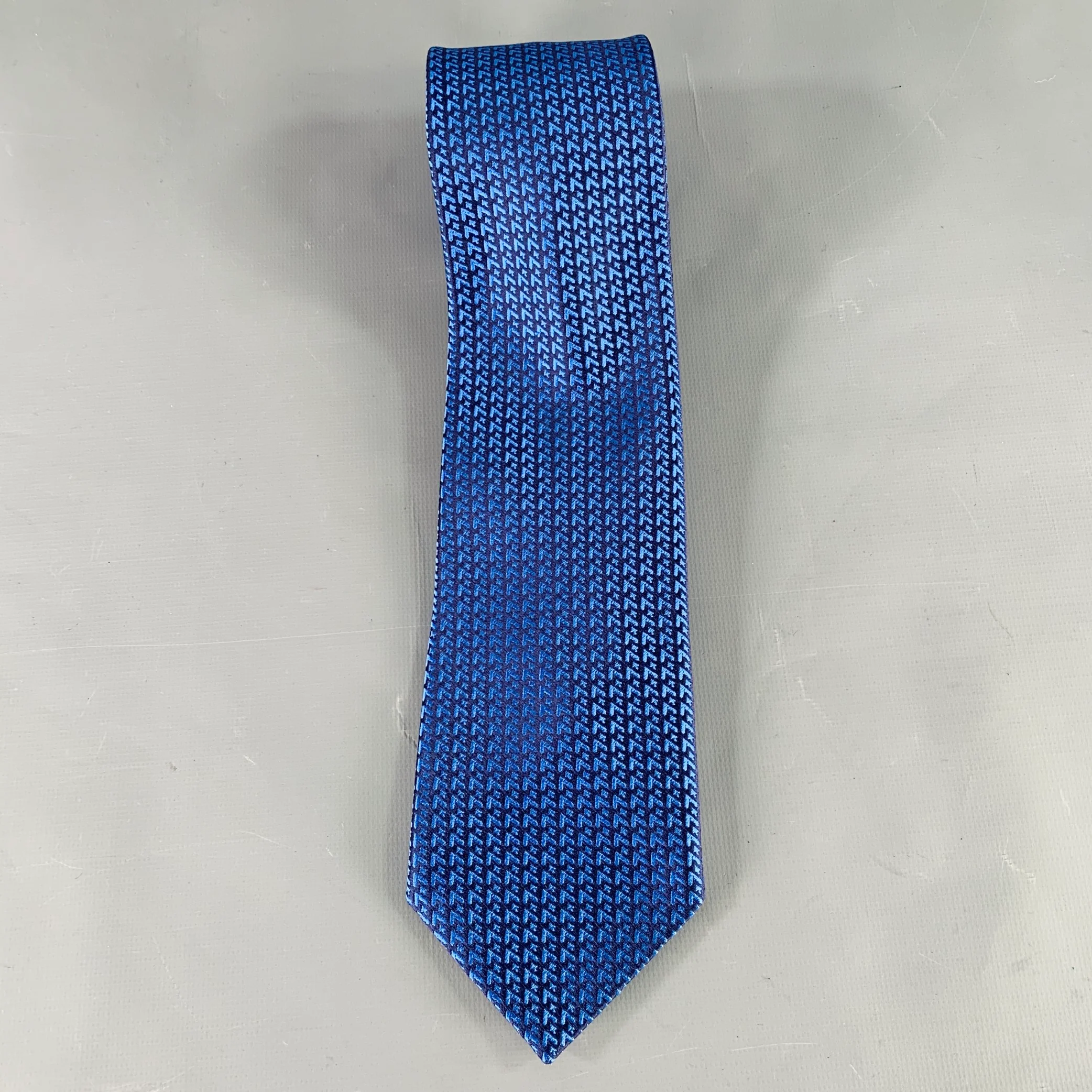CHARVET Blue Navy Silk Tie - Image 3