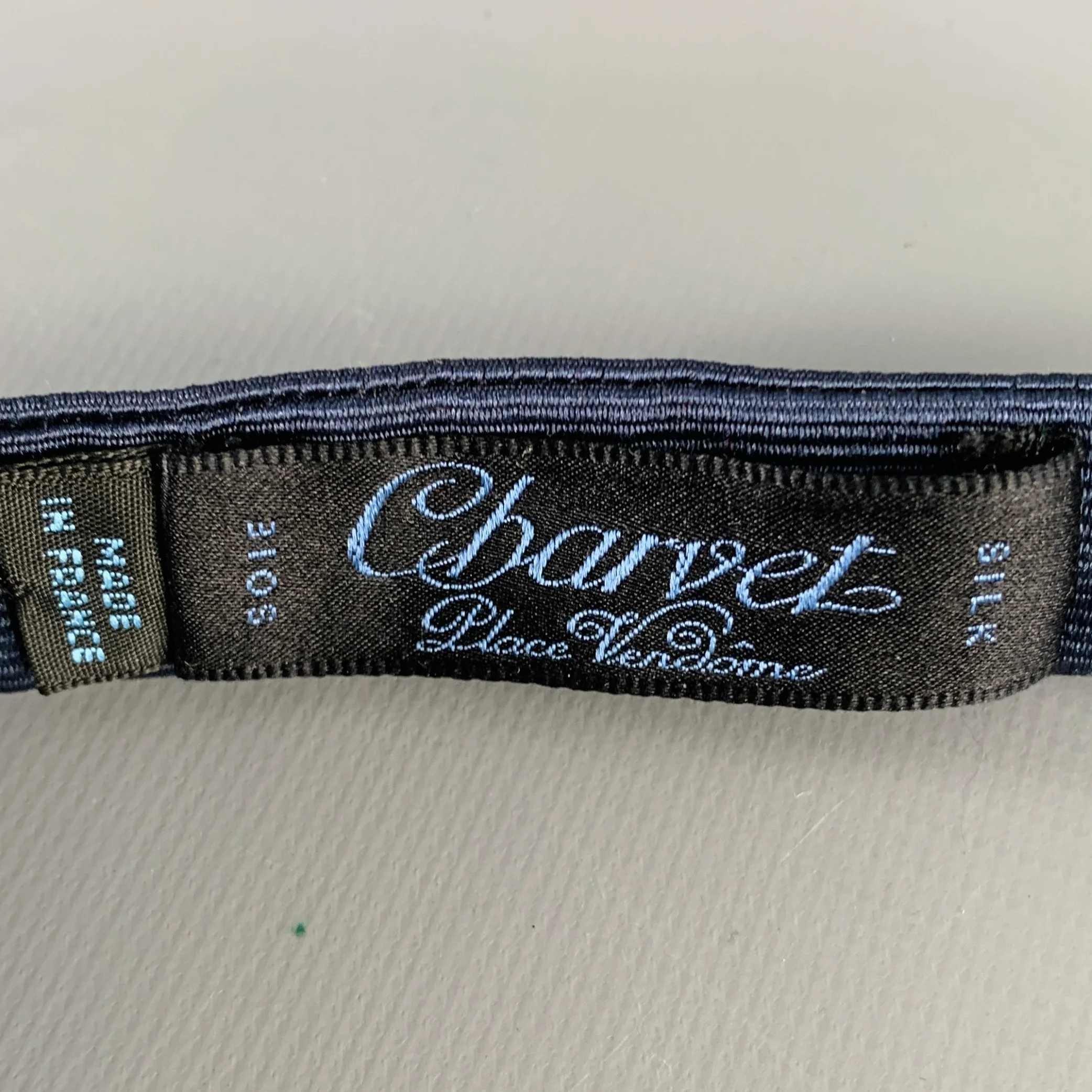 CHARVET Navy Textured Silk Bow Tie - Image 2