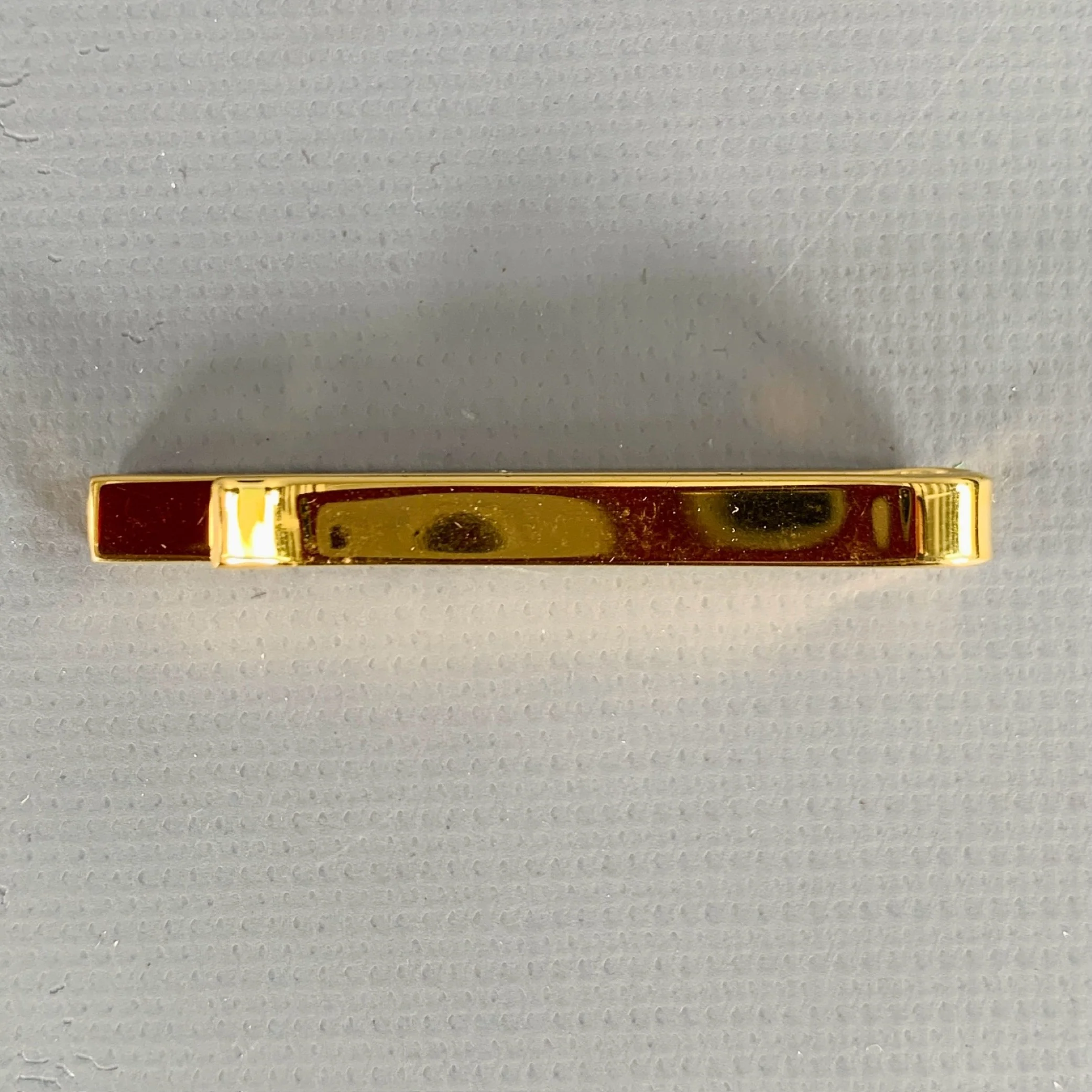 CHRISTIAN DIOR Gold Metal Tie Clip - Image 2
