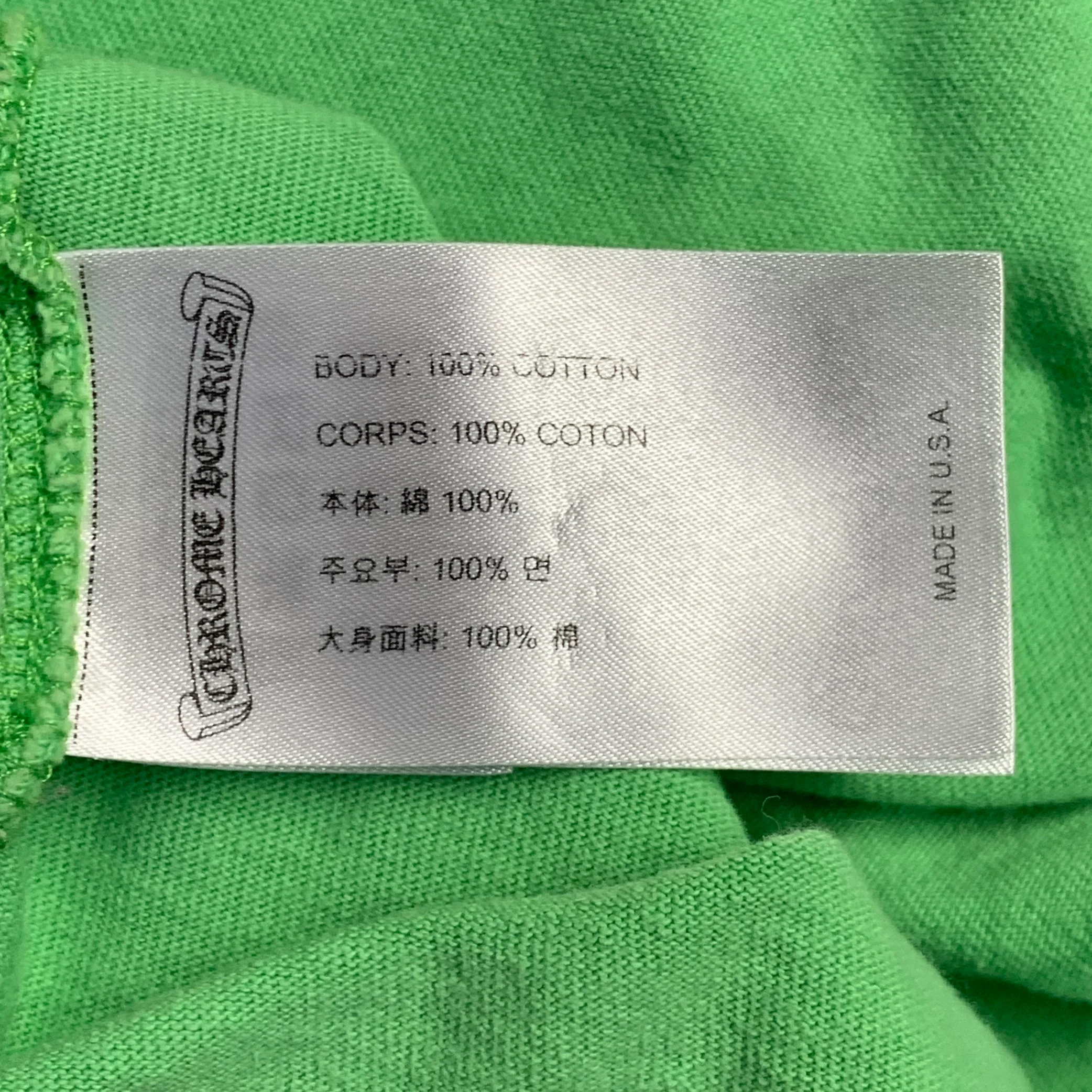 CHROME HEARTS Size S Sex Records Green Graphic Cotton Long Sleeve T-shirt - Image 12