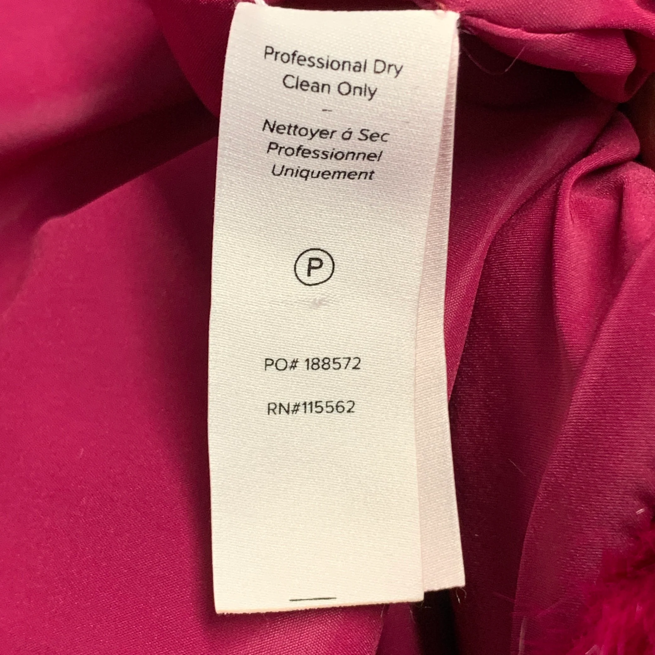 CINQ a' SEPT Size XS Fuchsia Pink Black Faux Fur Belted Coat - Image 7