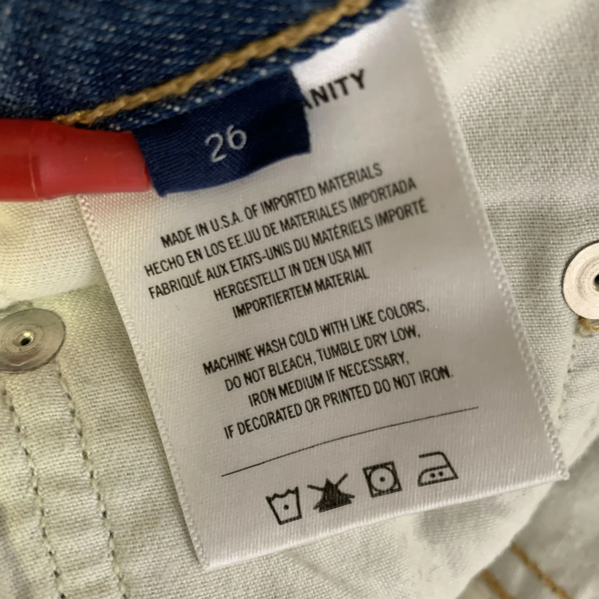 CITIZENS OF HUMANITY Size 26 Blue Cotton Barrel Jeans - Image 5