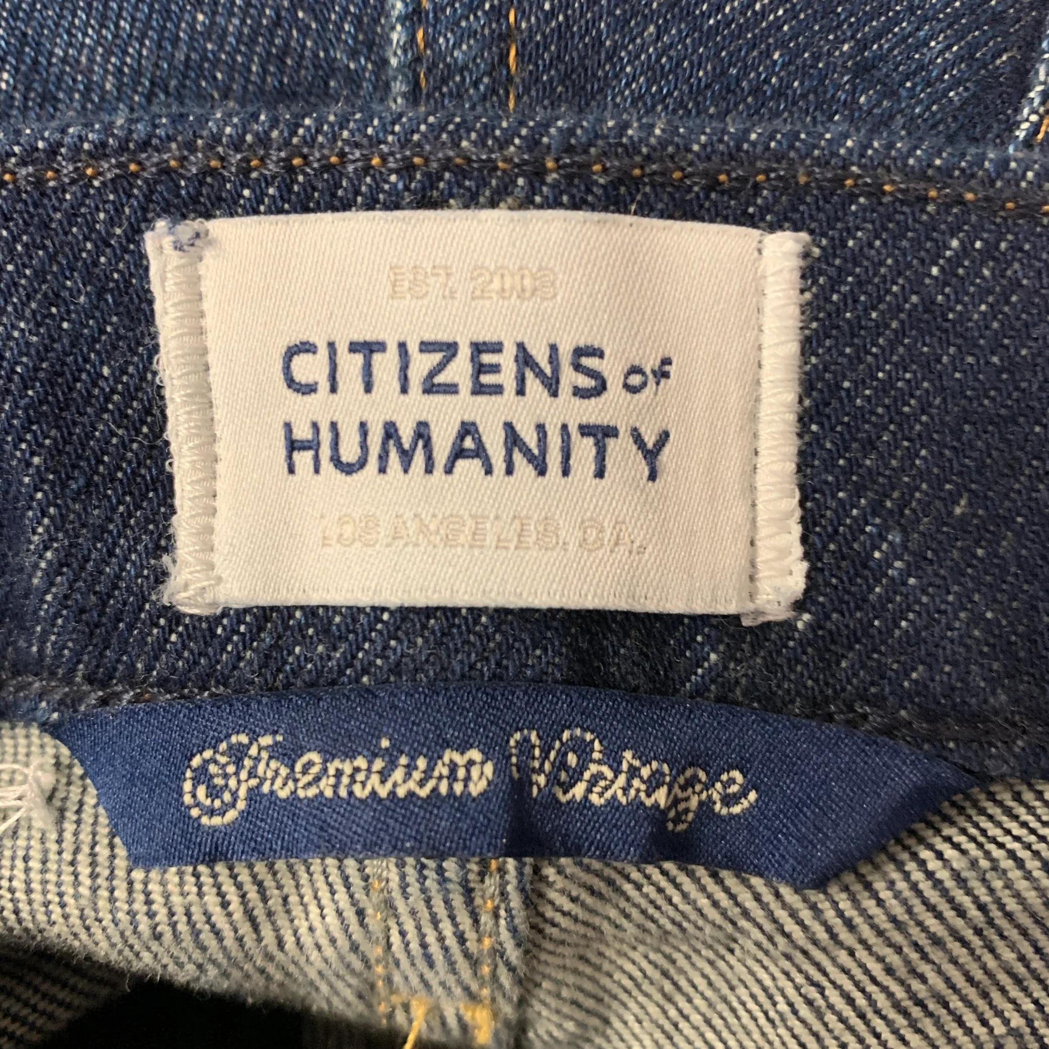 CITIZENS OF HUMANITY Size 26 Indigo Denim Flared Jeans - Image 4