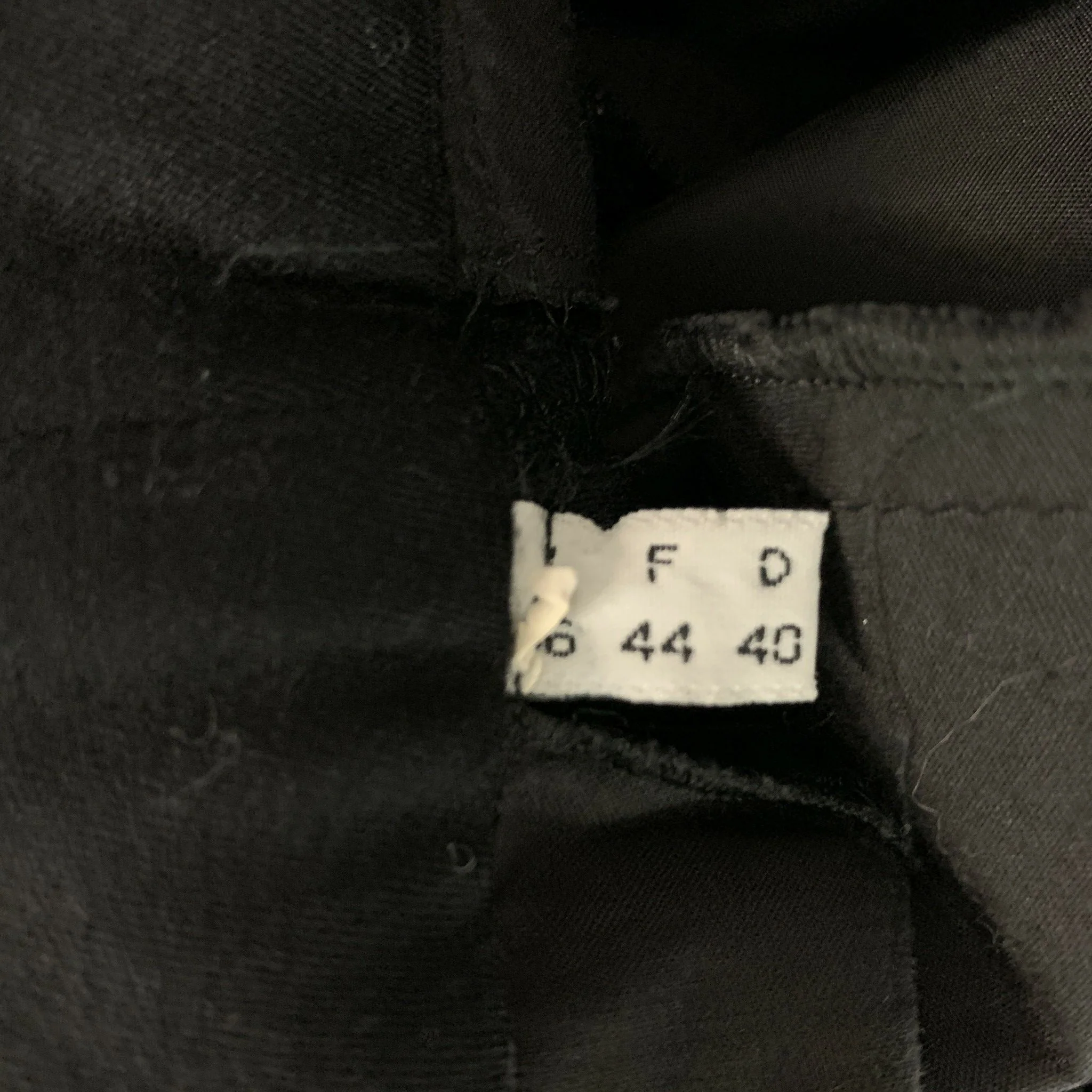 CLAUDE MONTANA Size 12 Black Silk Double Breasted Pants Suit - Image 12