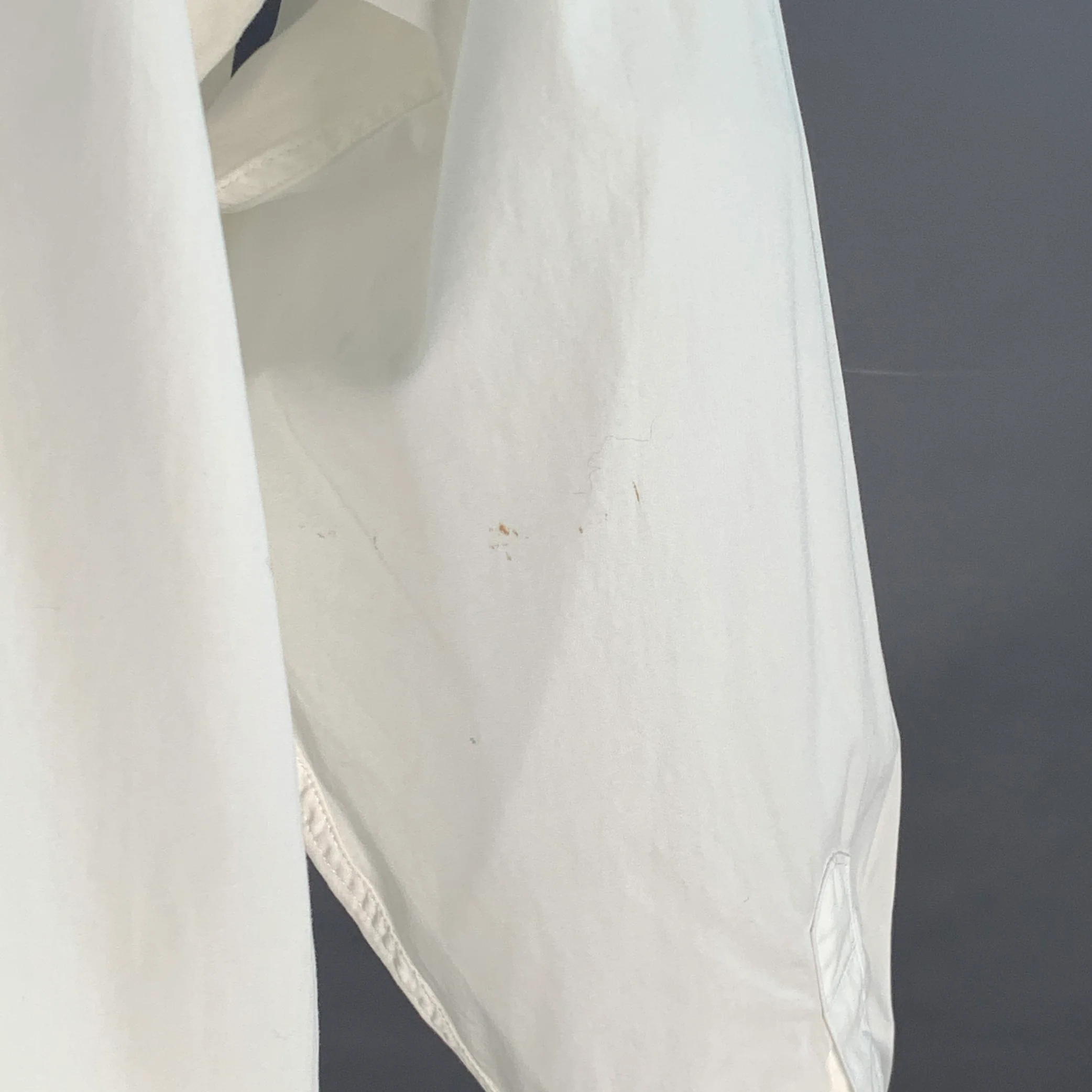 CLOSED Size S White Organic Cotton Oversized One Pocket Midi Shirt Dress - Image 5