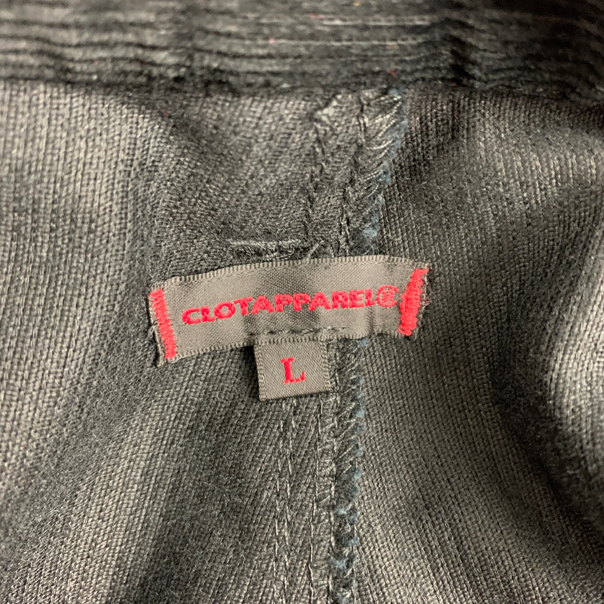 CLOT APPAREL Size L Black Corduroy Cotton Carpenter Pants - Image 5