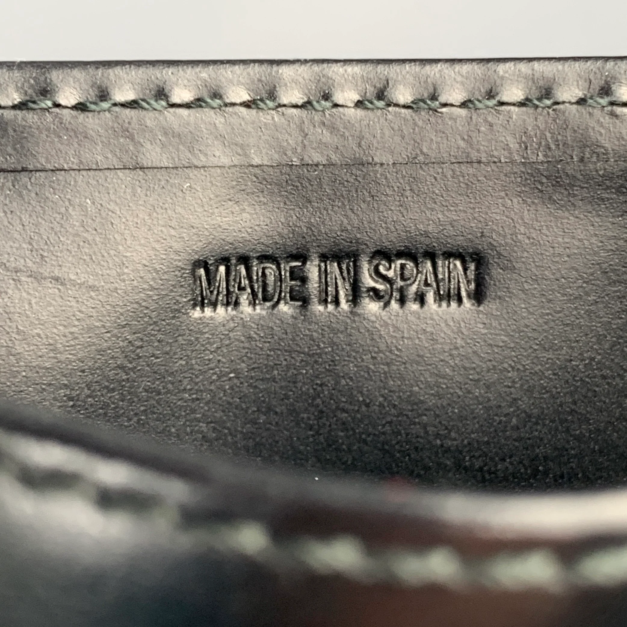 COACH Black Leather Card Case Leather Goods - Image 3