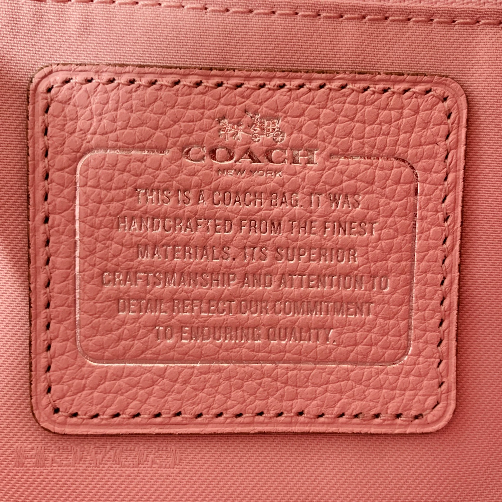 COACH Nolita Pink Pebble Grain Leather Cross Body Handbag - Image 7