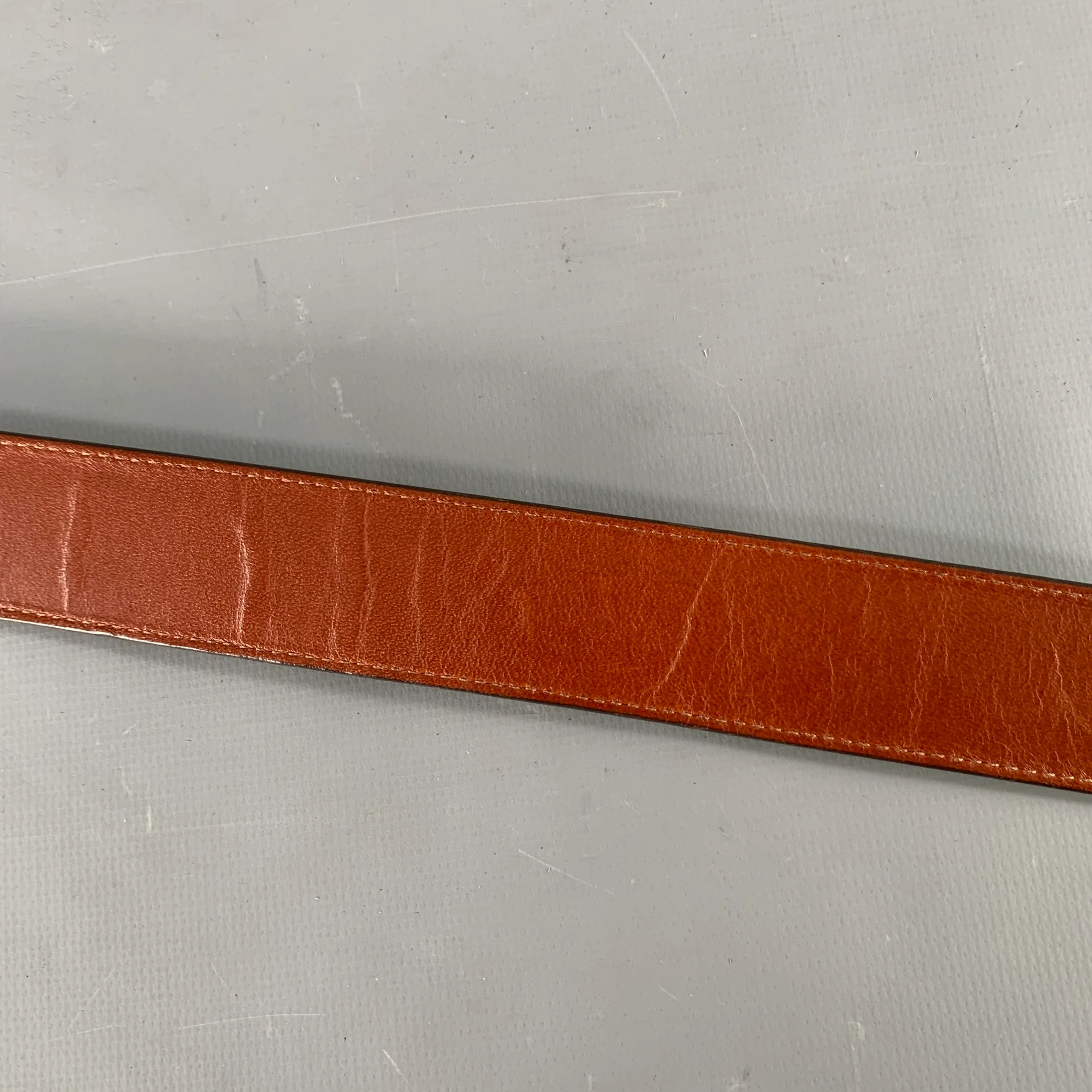 COACH Size 36 Brown Leather Belt - Image 6