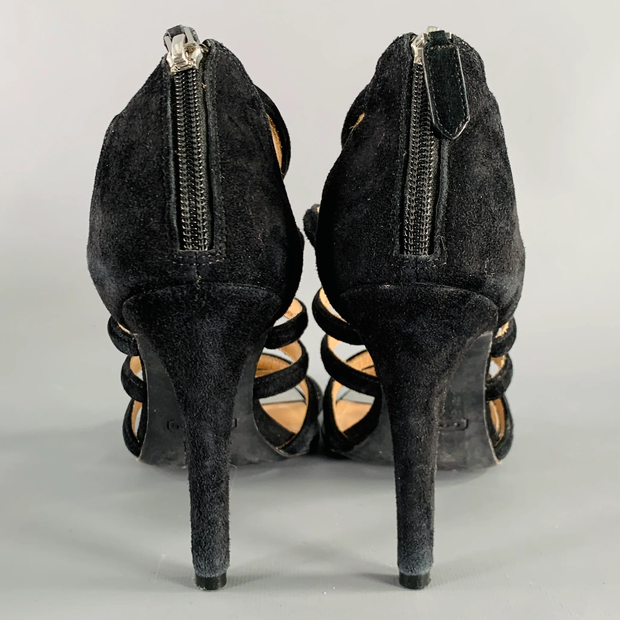 COACH Size 8 Lavania Black Suede Gladiator Sandals - Image 3