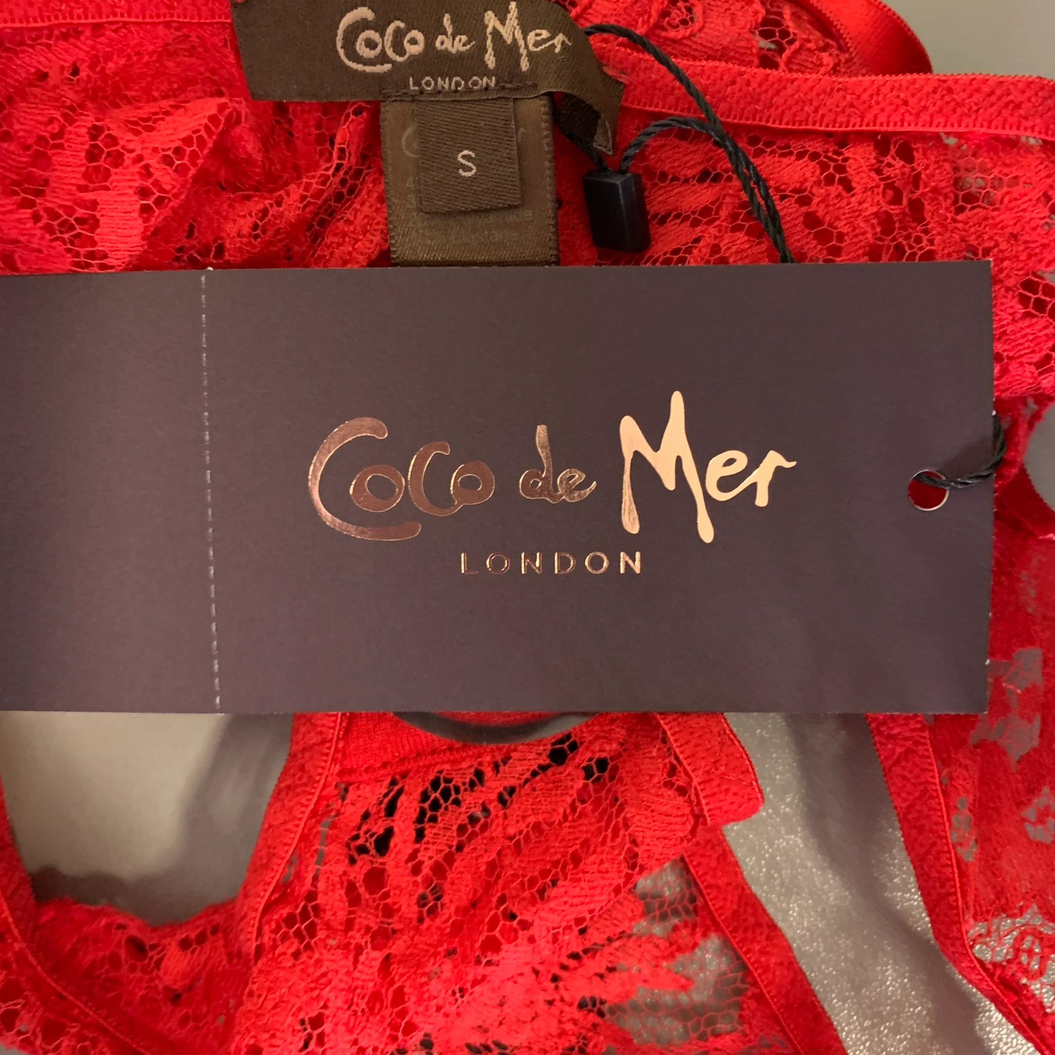 COCO DE MER Size S Red Cotton Blend underwear - Image 5