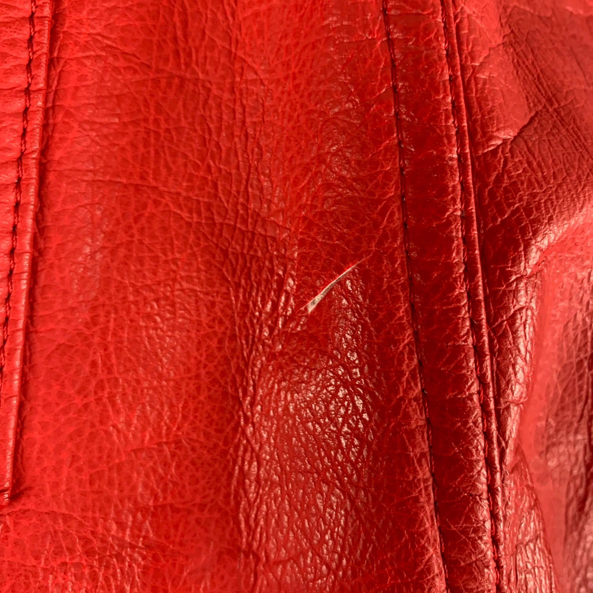 COMME des GARCONS HOMME PLUS Size S Red Solid Polyester Casual Pants - Image 3