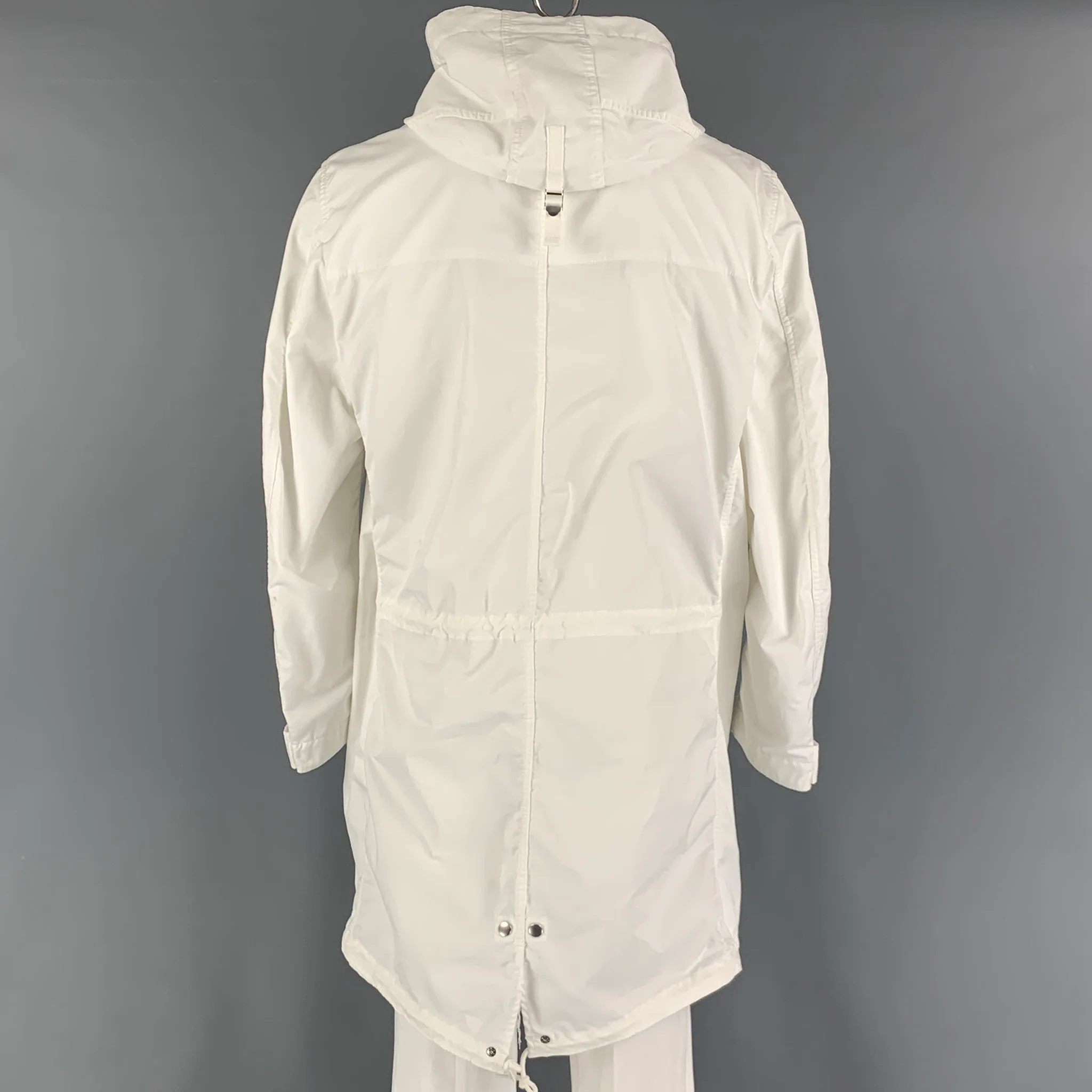 COMME des GARCONS HOMME Size L Solid Polyester Parka Coat - Image 3