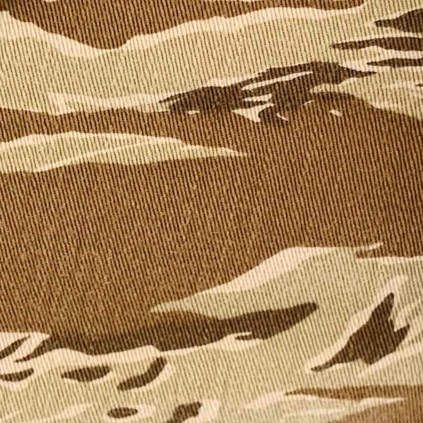 COMME des GARCONS Size L Beige Brown Camo Cotton Drop Crotch Casual Pants - Image 2