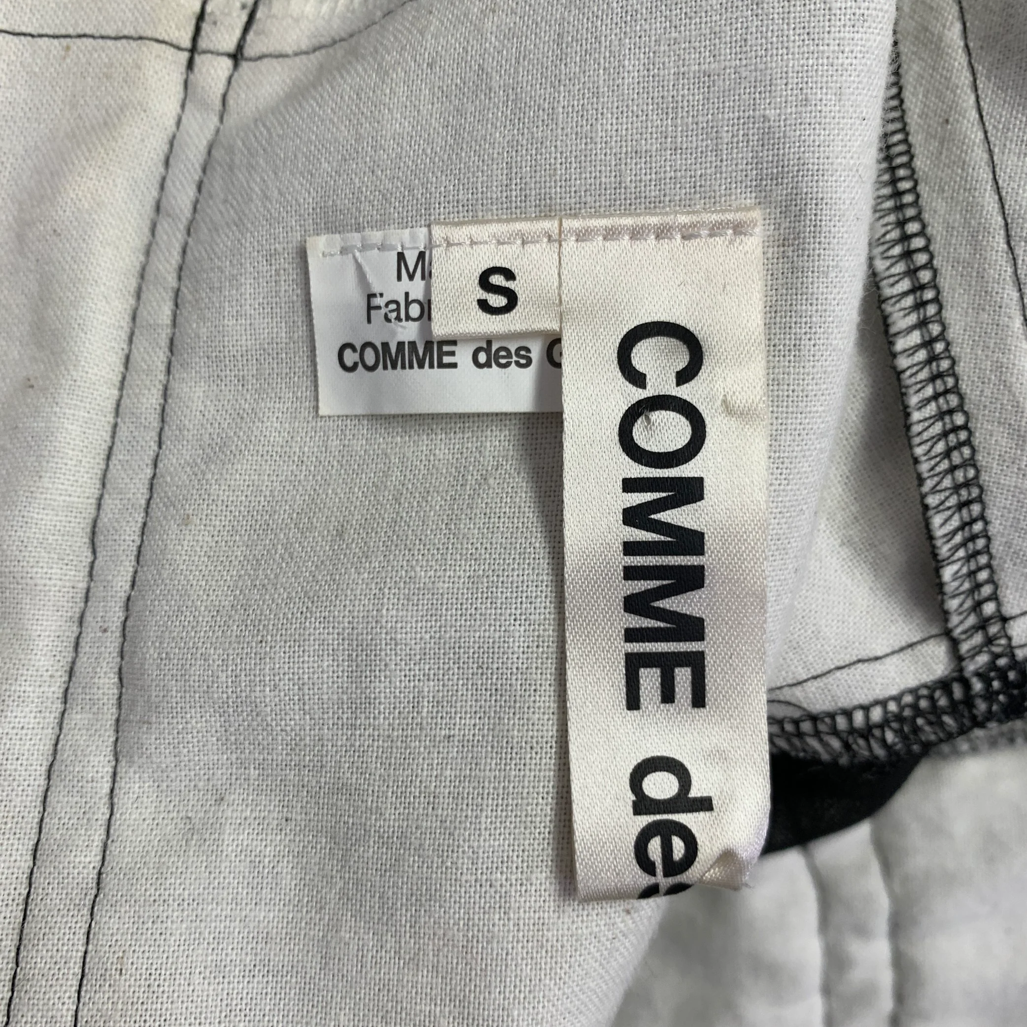 COMME des GARCONS Size S Black Cupro Mixed Fabrics Crew Neck Pullover - Image 8