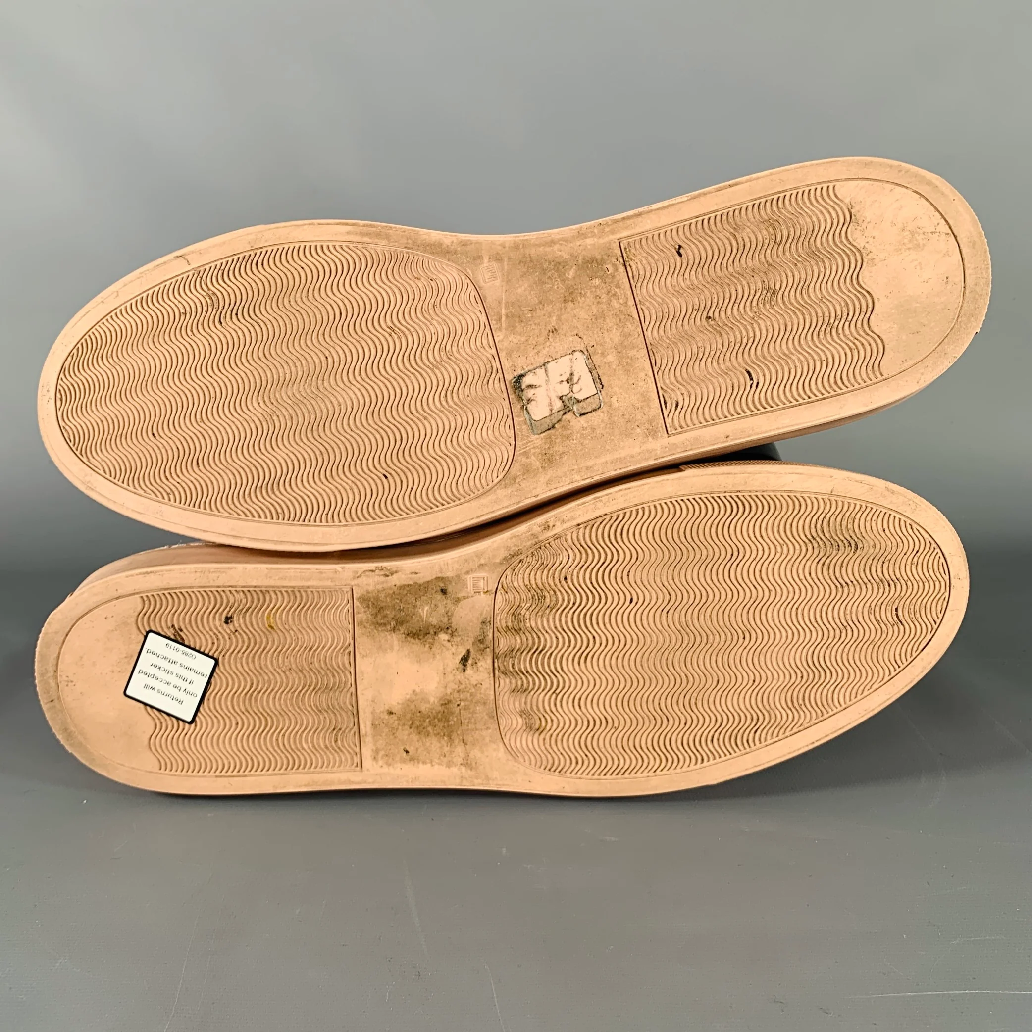 COMMON PROJECTS Size 10.5 Pink Leather Low Rise Sneakers - Image 6