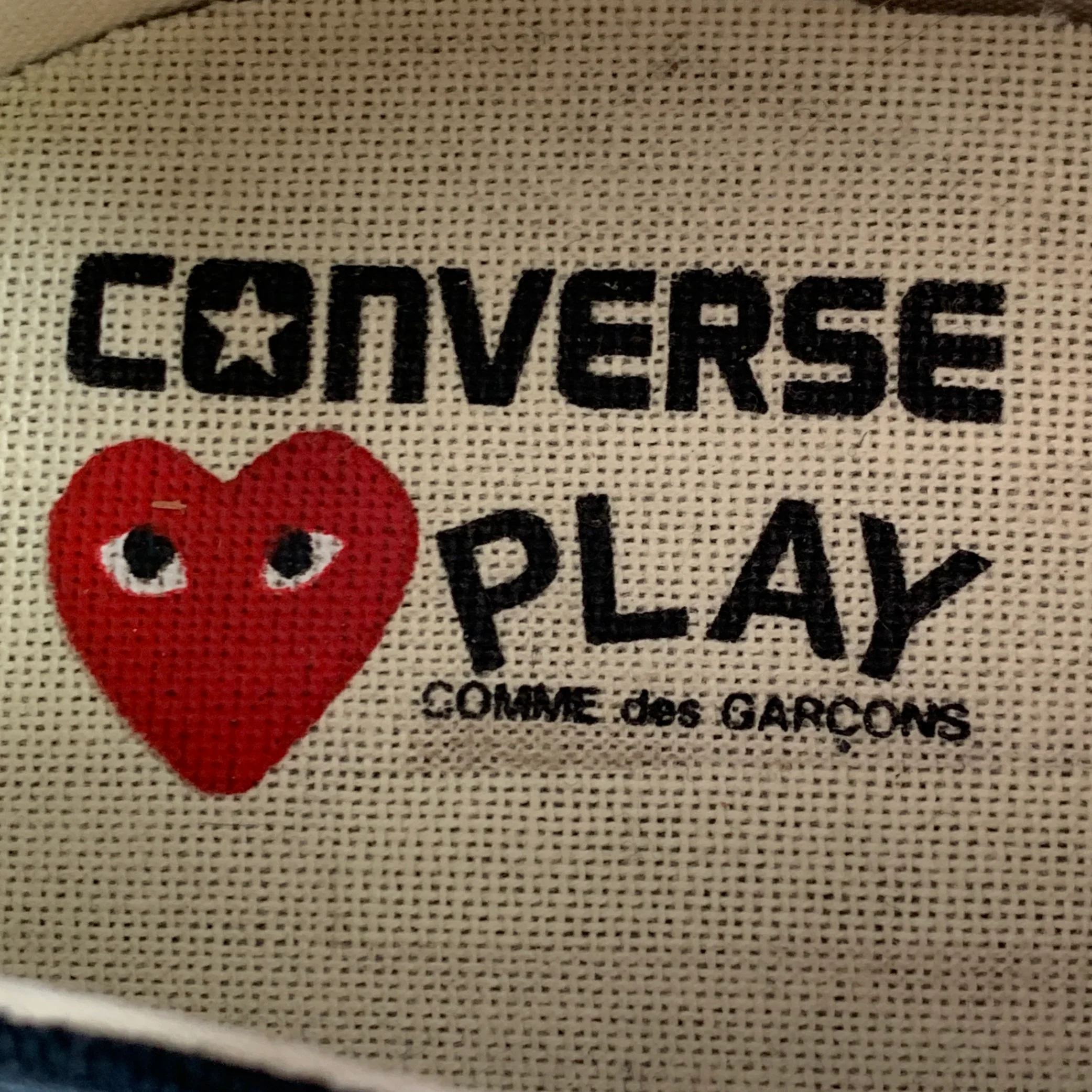 CONVERSE Size 10 Black White Red Dots Canvas Sneakers - Image 8
