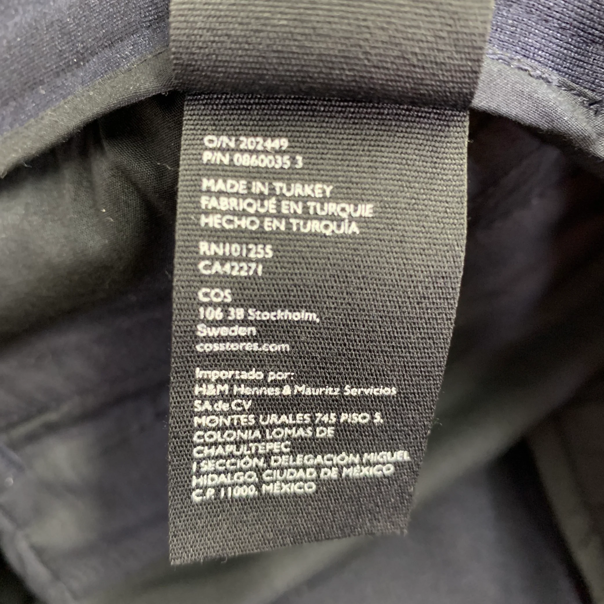 COS Size 30 Navy Rayon Blend Zip Fly Casual Pants - Image 7