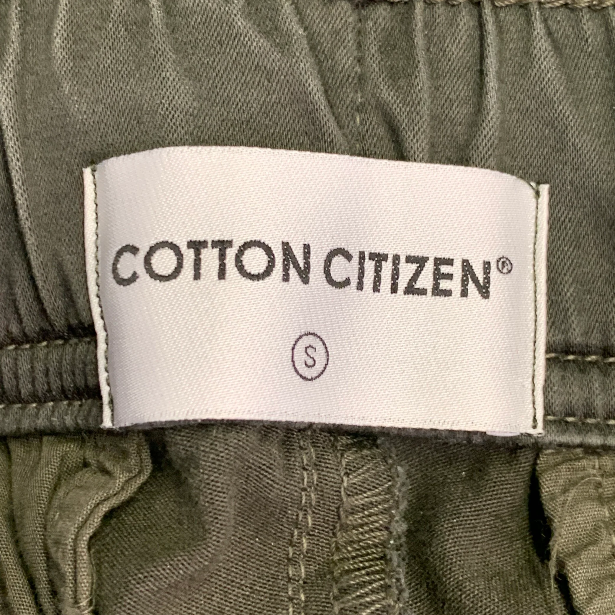 COTTON CITIZEN Size S Green Cotton Elastic Waistband Casual Pants - Image 3