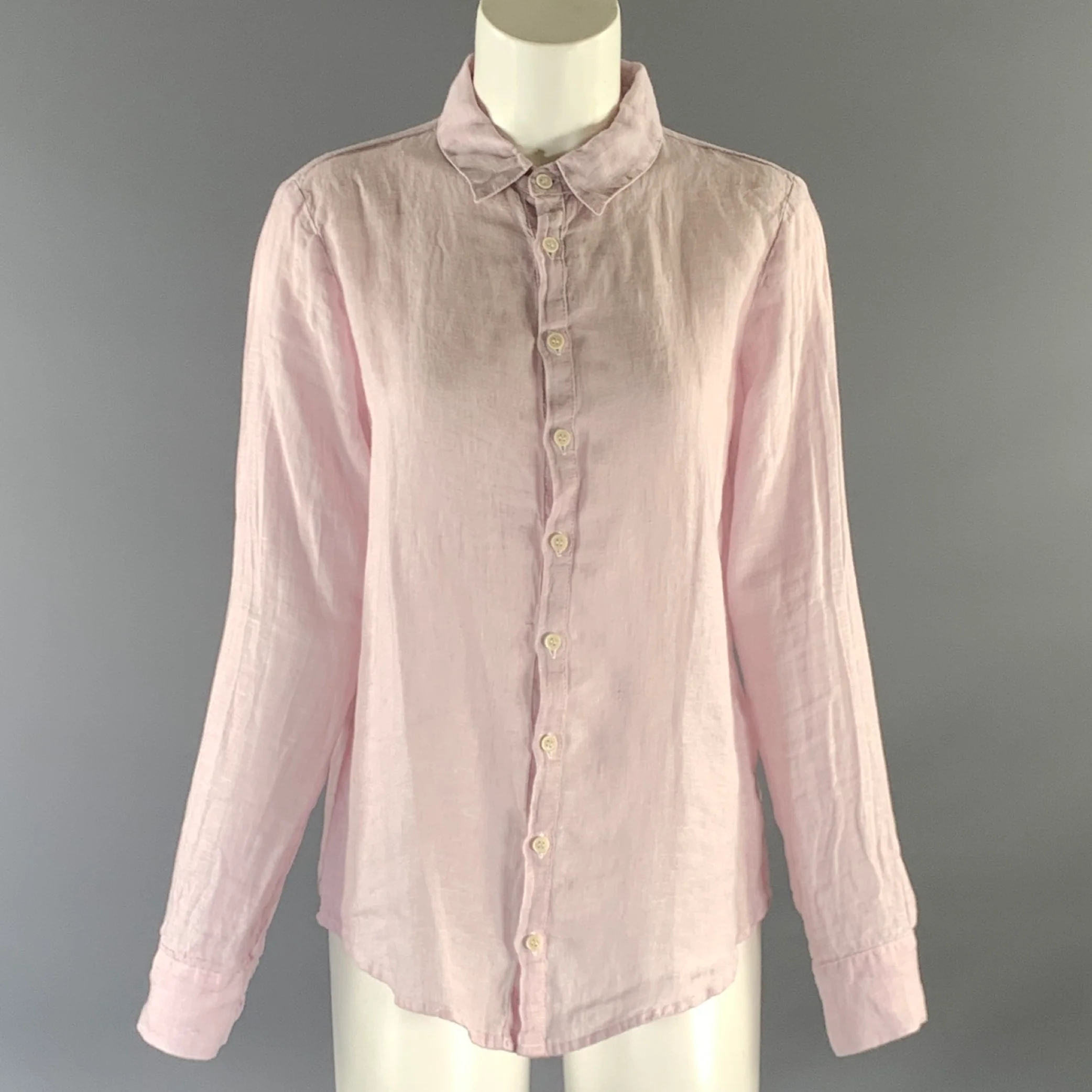 CP SHADES Size S Purple Lavender Linen Shirt