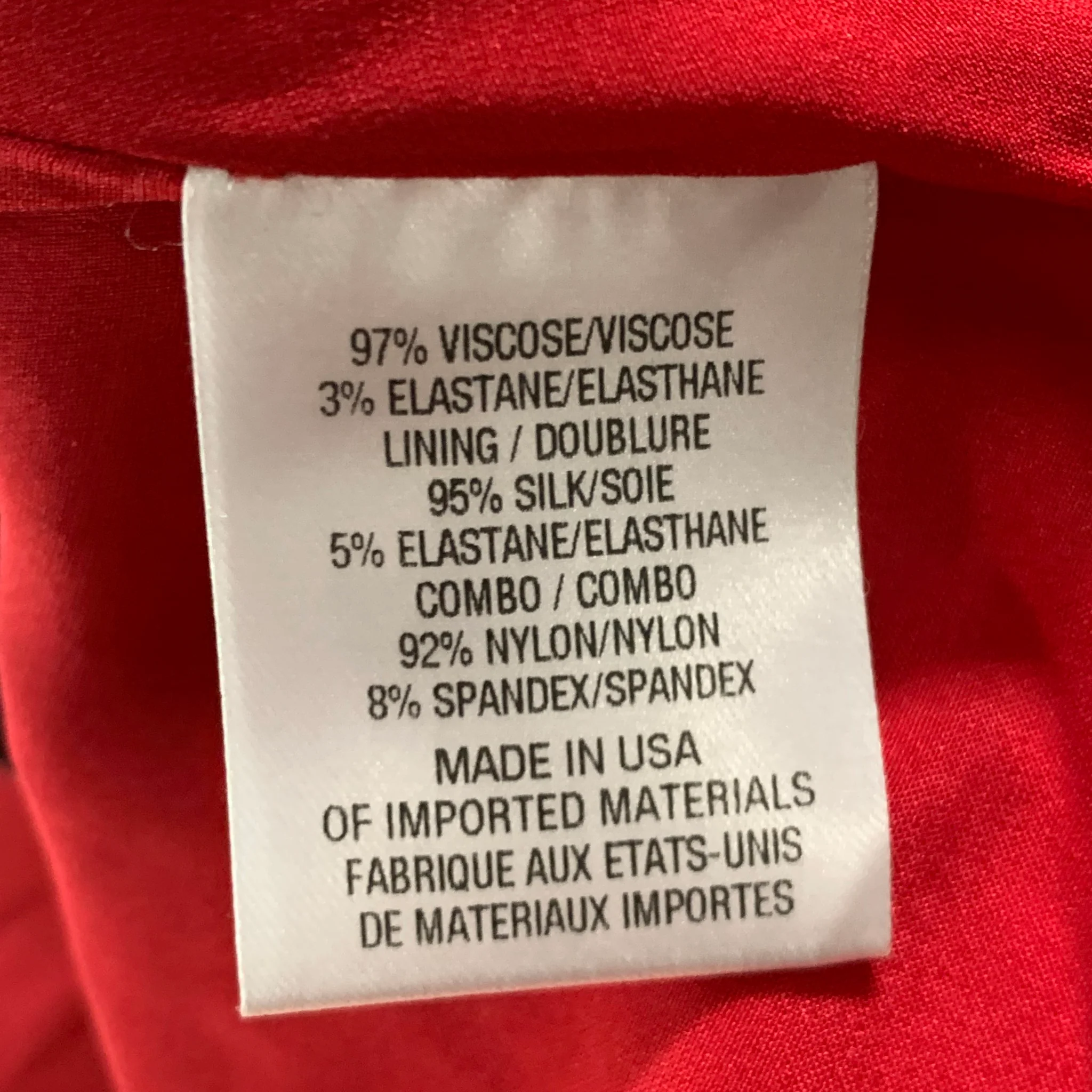 CUSHNIE ET OCHS Size 8 Red Viscose Elastane One Shoulder Casual Top - Image 5